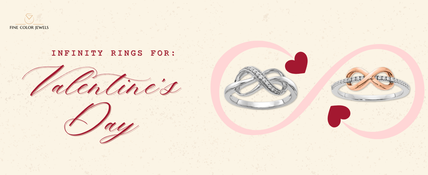 Infinity Rings for Valentine’s Day 2026 - Fine Color Jewels Infinity Rings, Infinity rings with diamonds