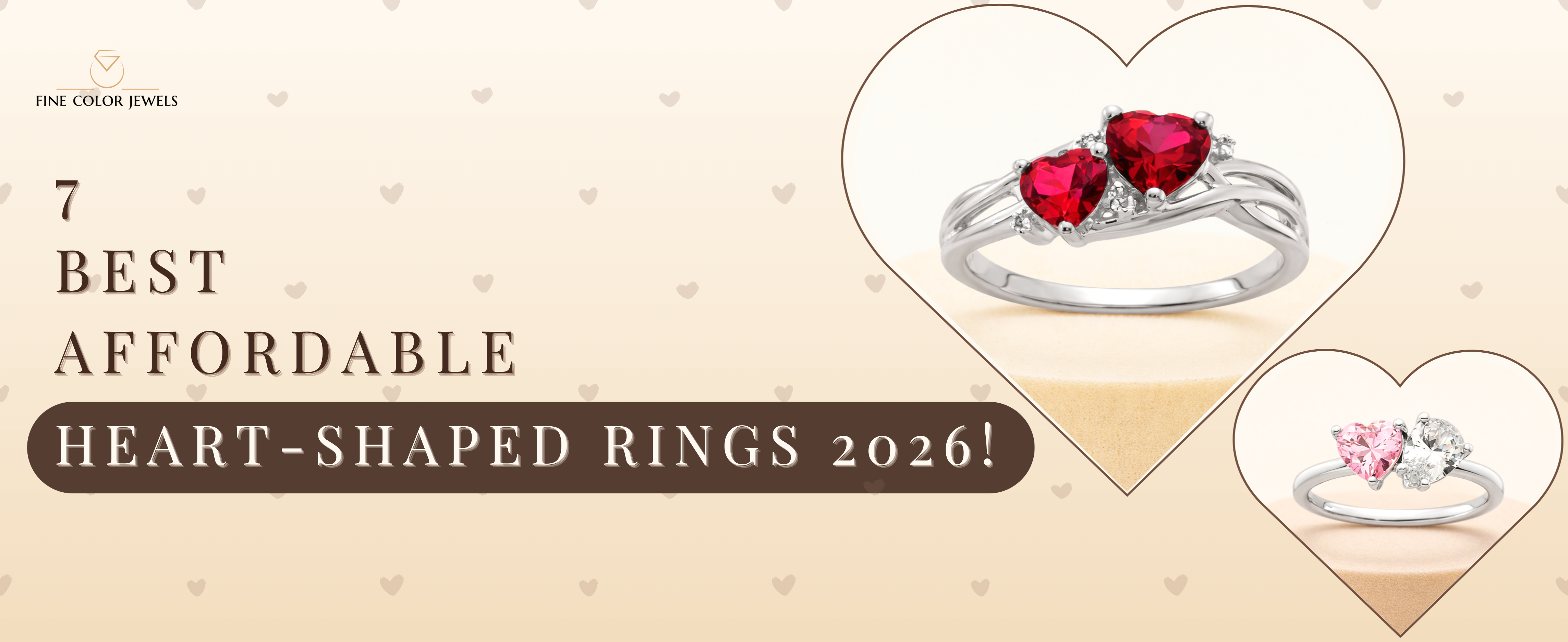 7 Best Affordable Heart-Shaped Rings in 2026 - Fine Color Jewels Affordable Heart-Shaped Rings, Heart-Shaped Rings