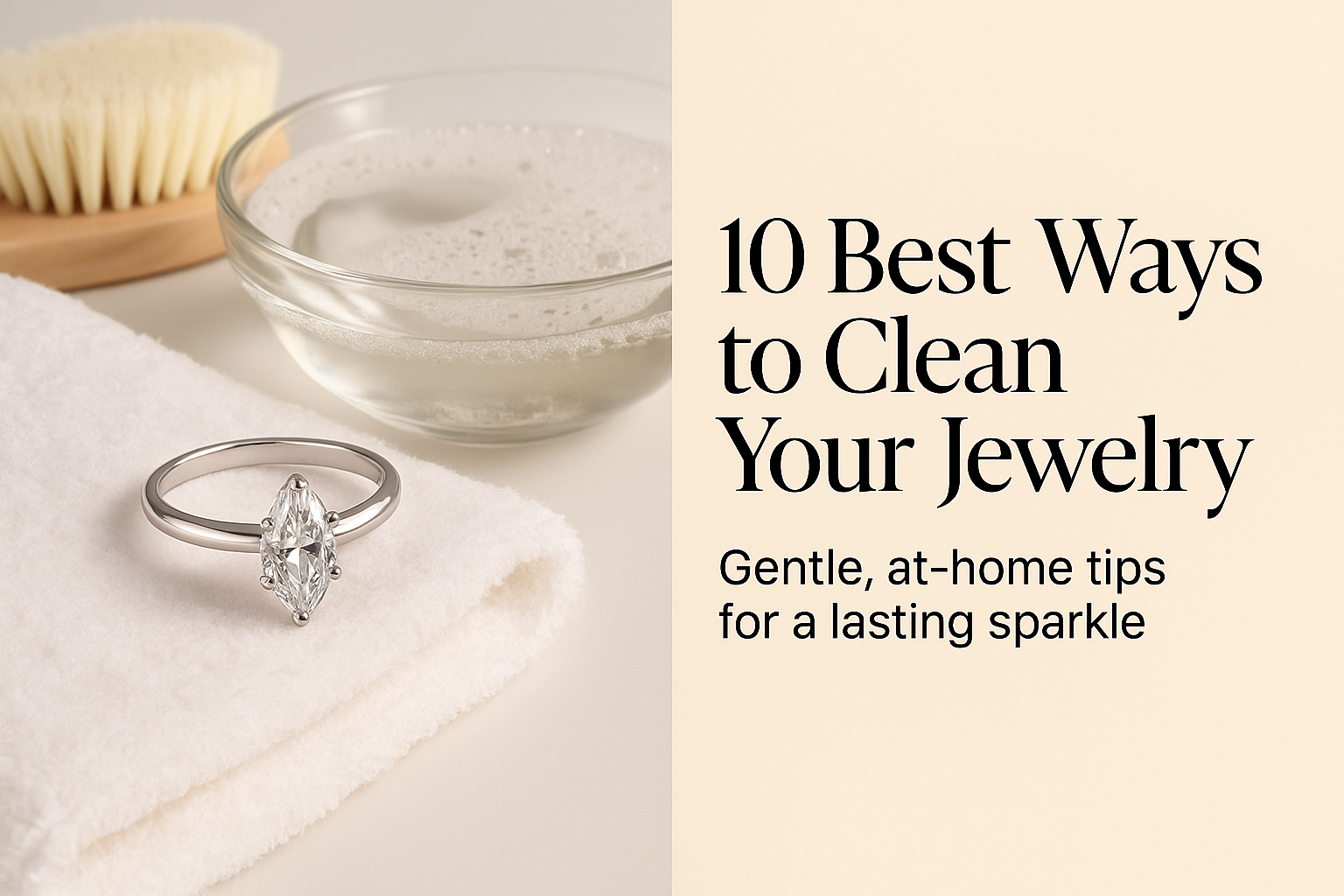 How to Clean Jewelry: 10 Best Ways to Care for Your Gold, Diamonds and Gemstones