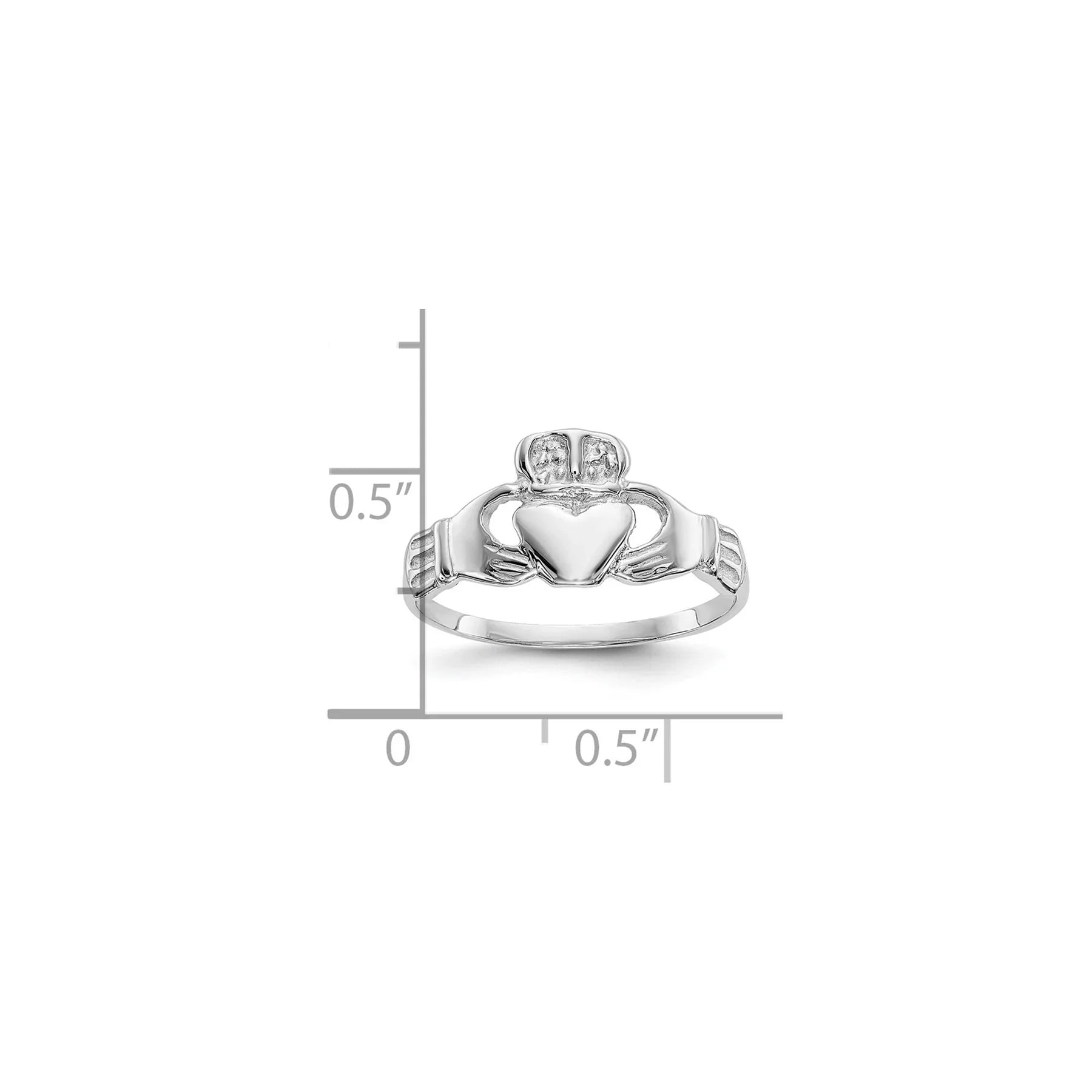 10k Gold Irish Claddagh Ring