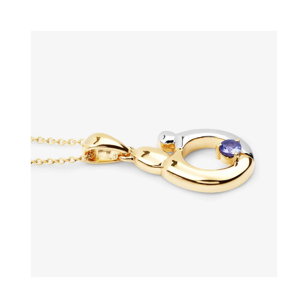 Genuine Tanzanite Mom Pendant Necklace