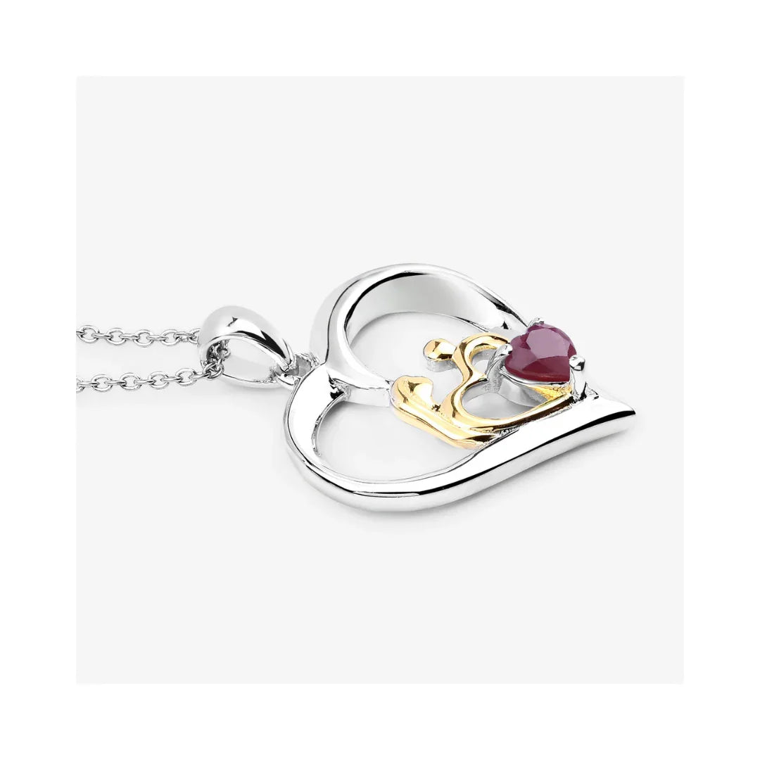 Genuine Ruby Daughter Mom Necklaces