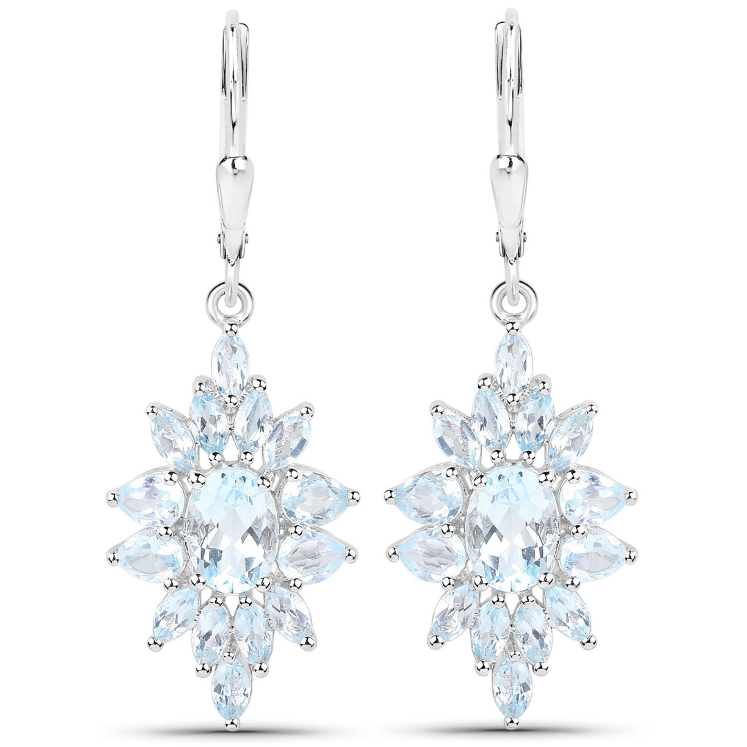 Blue Topaz Gemstone Jewelry Set