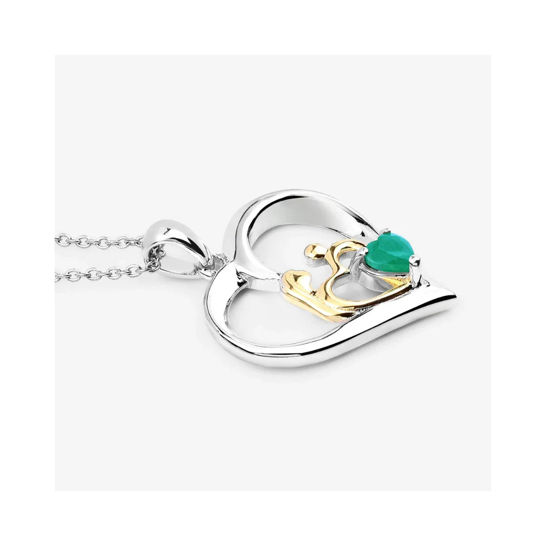 Genuine Emerald Daughter Mom Necklaces