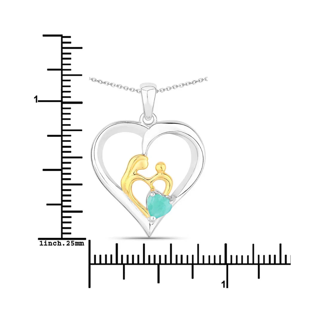 Genuine Emerald Daughter Mom Necklaces