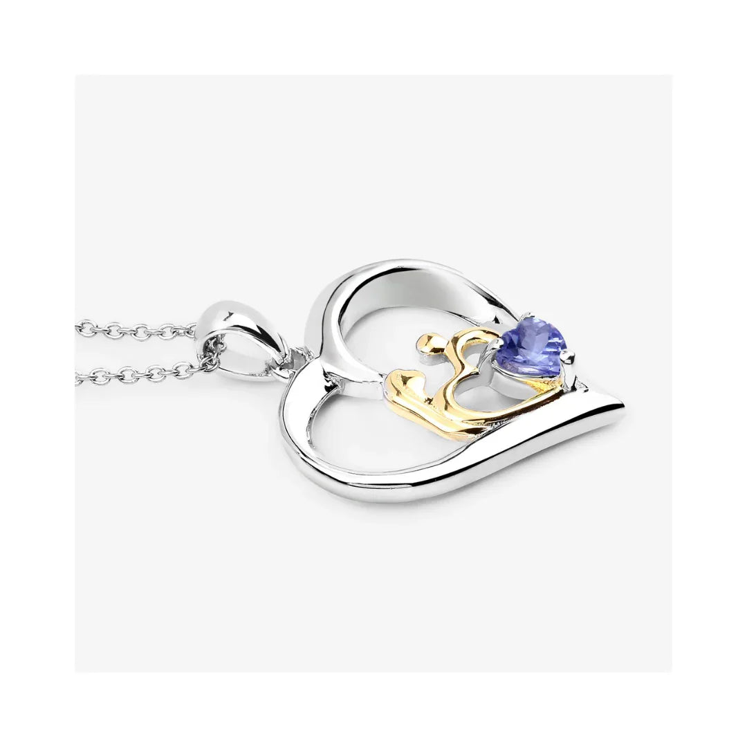 Genuine Tanzanite Mom Infinity Pendant Necklace