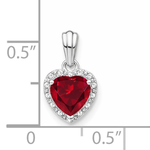 Heart Gemstone and Diamond Halo Pendant Fine Color Jewels