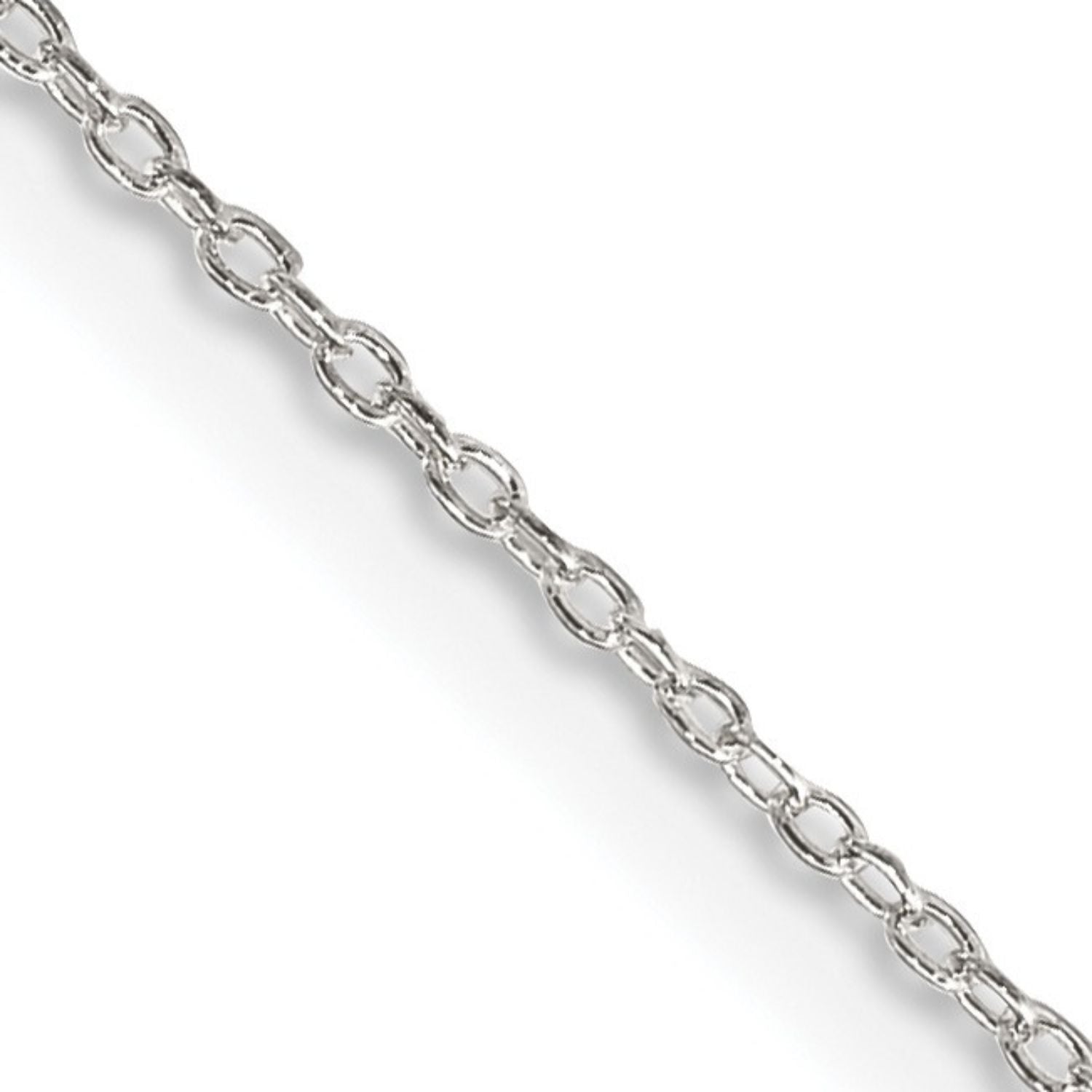 1.1 mm Sterling Silver Forzantine Cable Chain