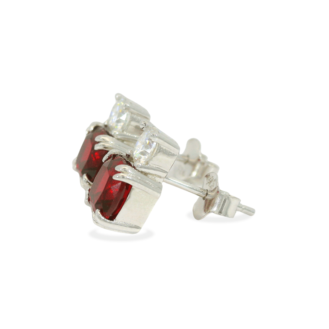 Lab Grown Ruby Silver Stud Earrings Fine Color Jewels 925 Sterling Silver Ruby Earring, best gift for girls, best gift for women, Christmas gift, Dainty Studs, dla-dm-discount-all-154898, Earring for her, Earring for women, Engagement Earring, Gemstone Studs, gift for her, Gift for Mom, gift for women, gift from daughter, July Birthstone Earring, July Birthstone Jewelry, Lab Created Ruby, lab grown ruby, New Year gift, Red Stone Studs, ruby Earring, Ruby Silver Earring, Valentine's Day gift