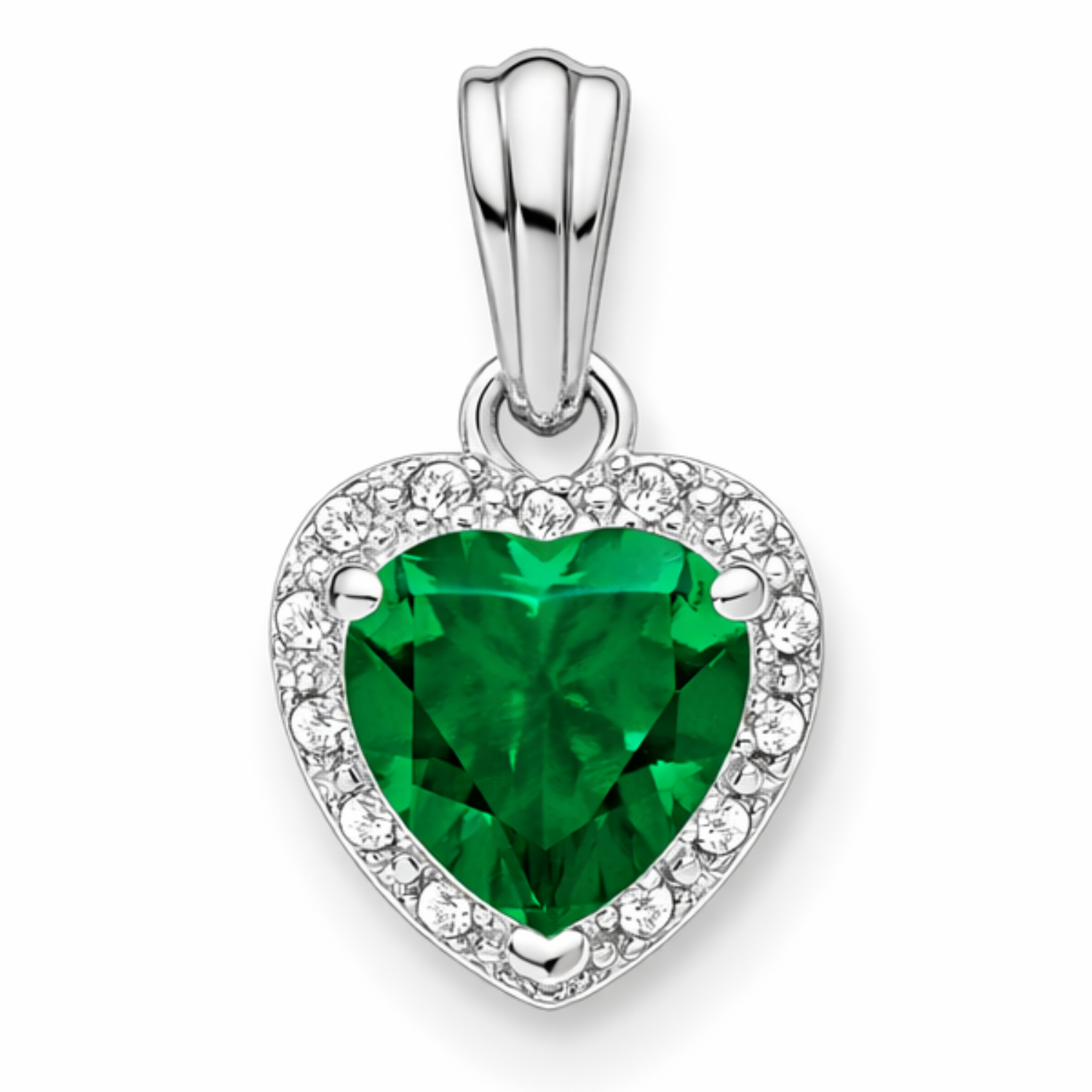 Heart Gemstone and Diamond Halo Pendant Fine Color Jewels