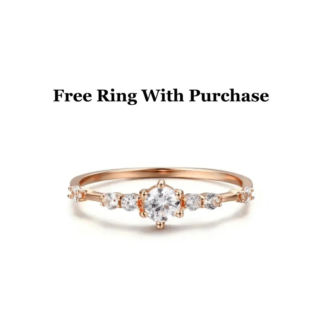 Pink and White CZ Silver Adjustable Ring