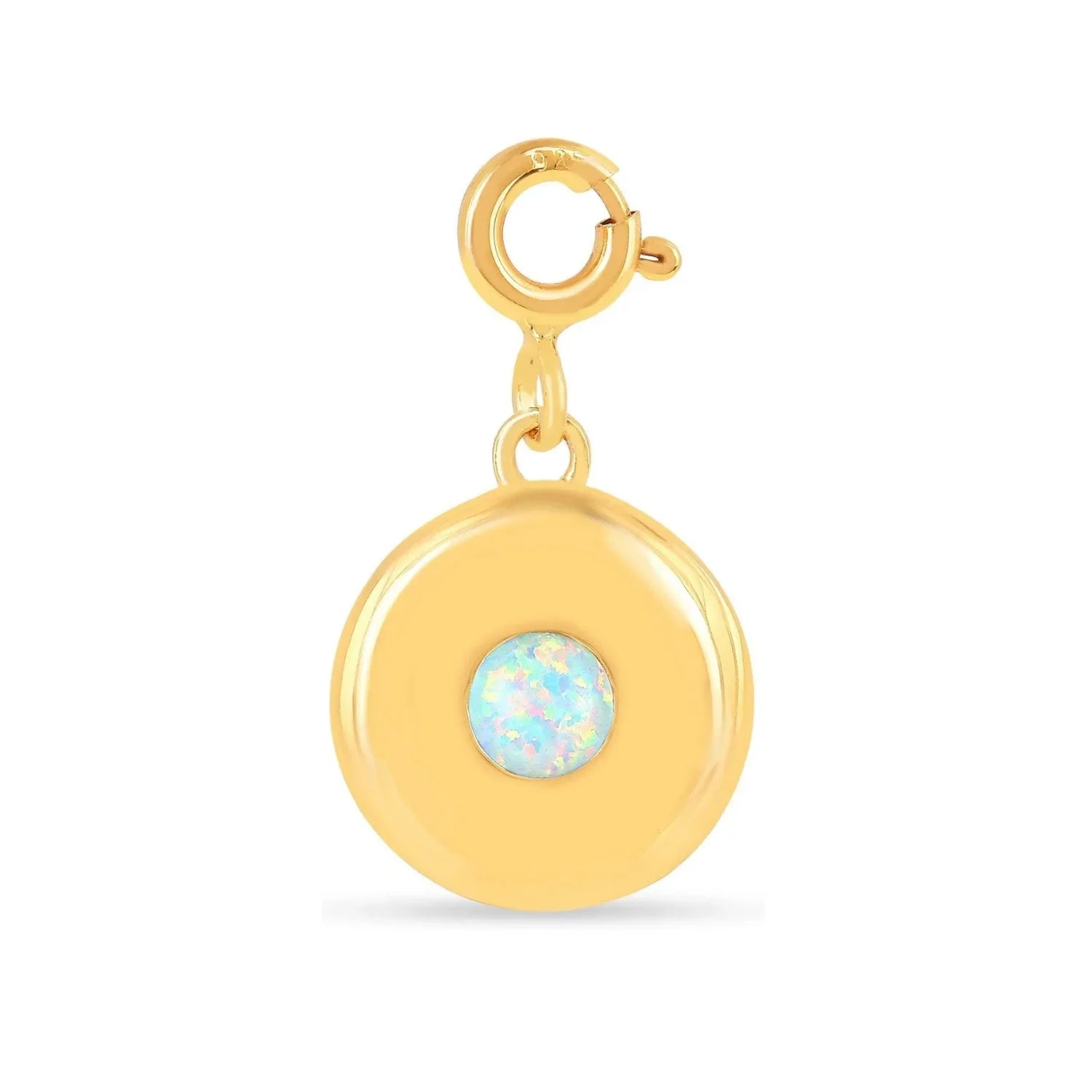 Birthstone Charm Circle Pendant