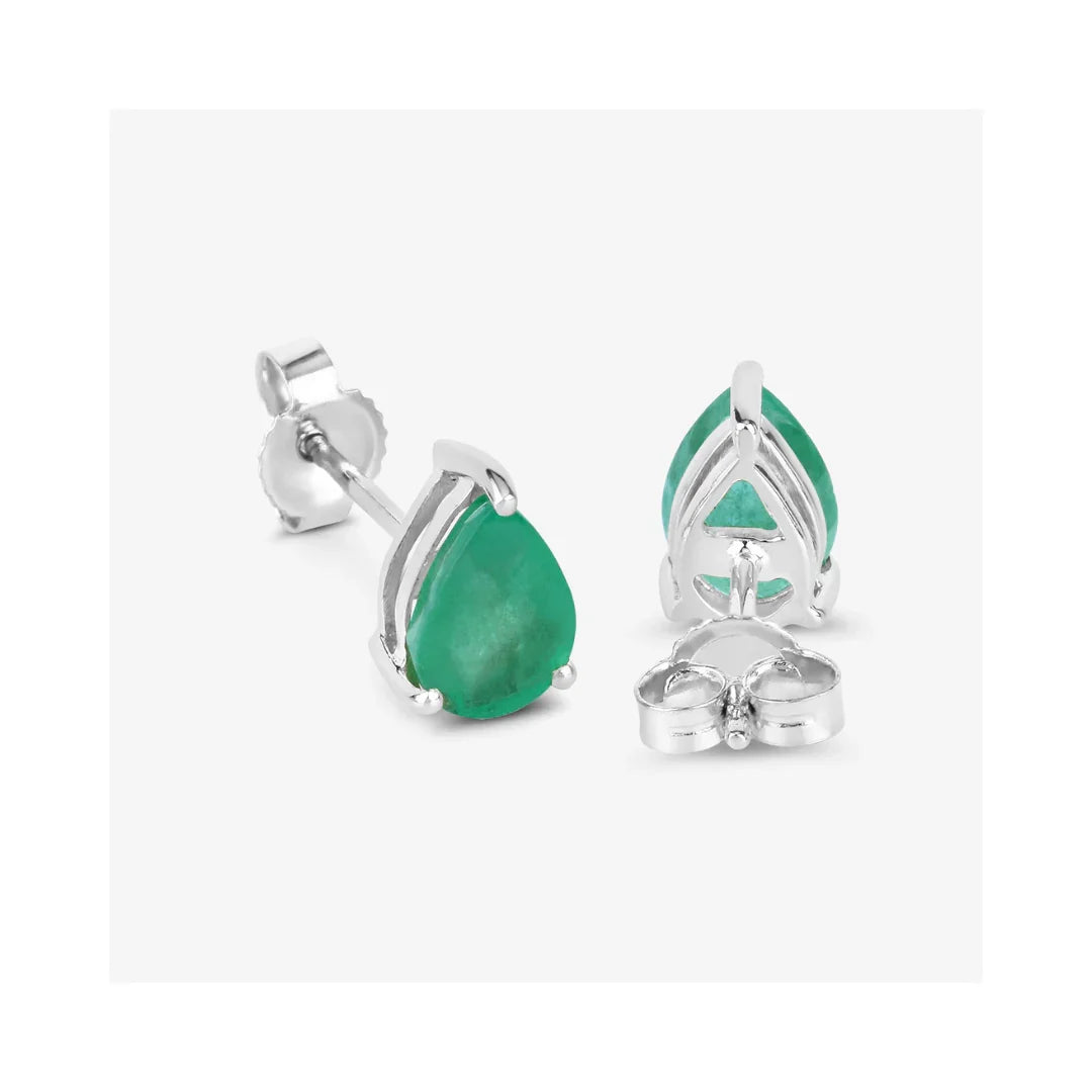 Genuine Zambian 10k Gold Teardrop Earrings Stud