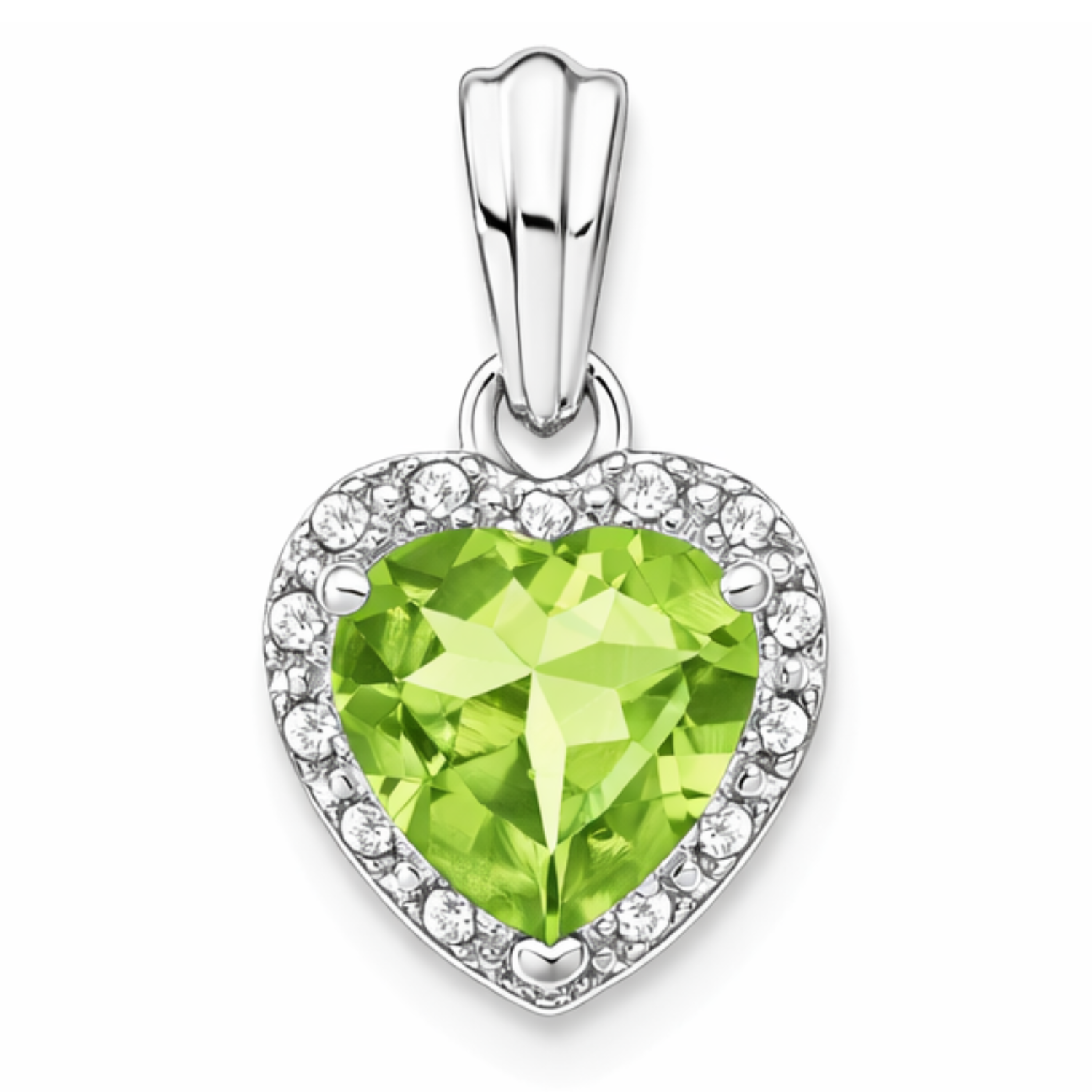 Heart Gemstone and Diamond Halo Pendant Fine Color Jewels