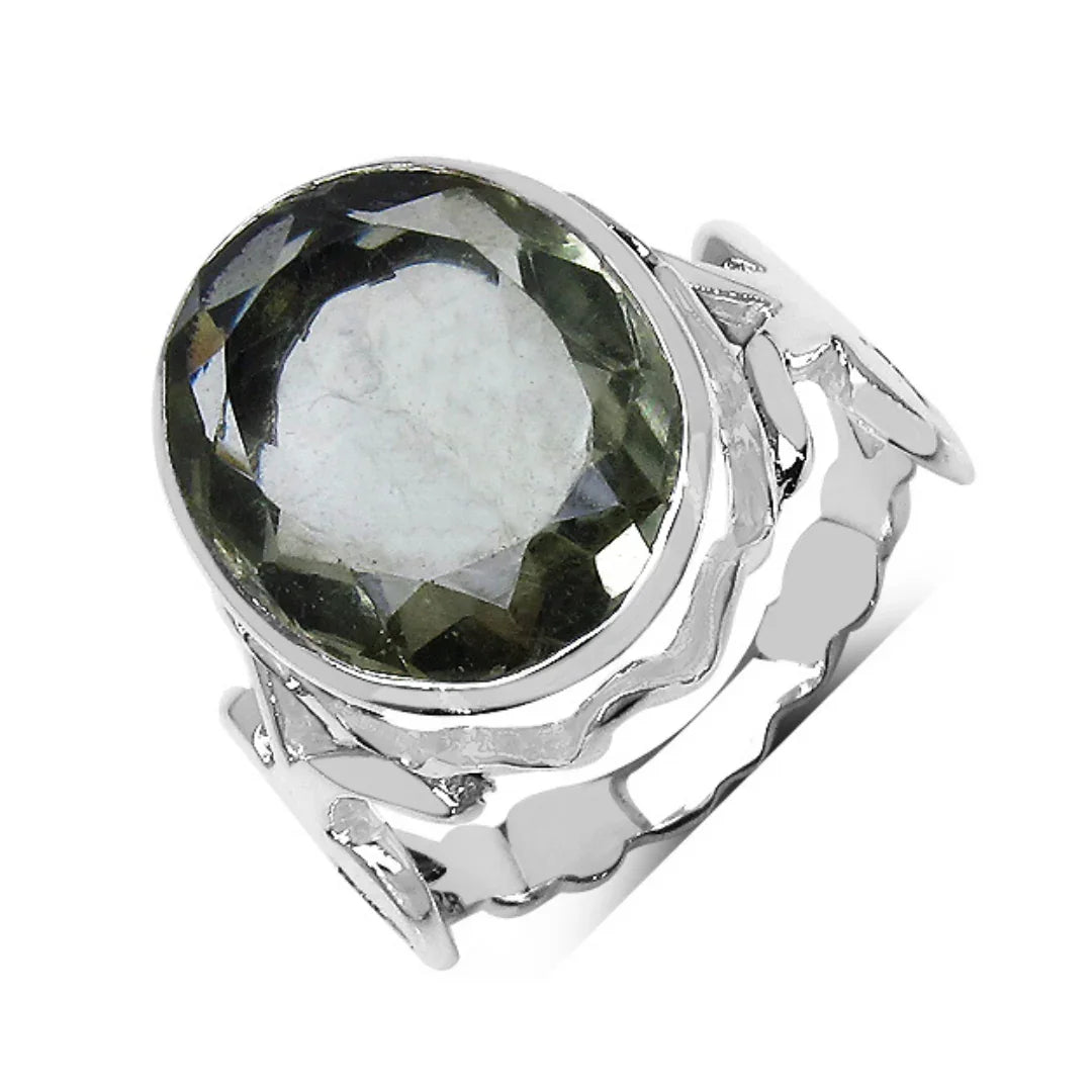 Genuine Green Amethyst Jewelry Set