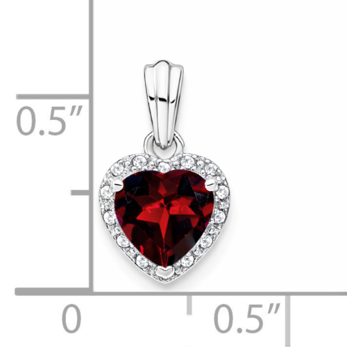 Heart Gemstone and Diamond Halo Pendant Fine Color Jewels