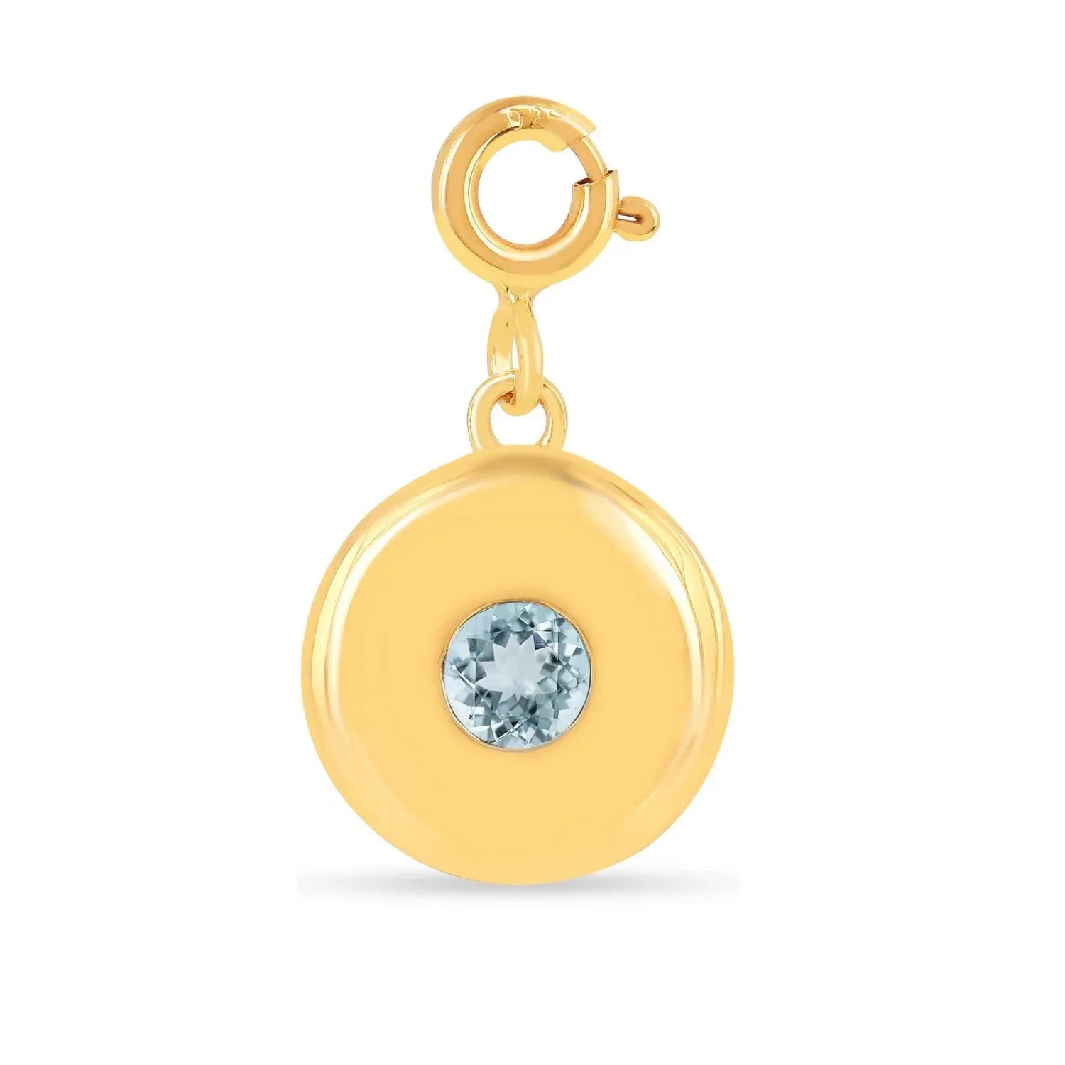 Birthstone Charm Circle Pendant