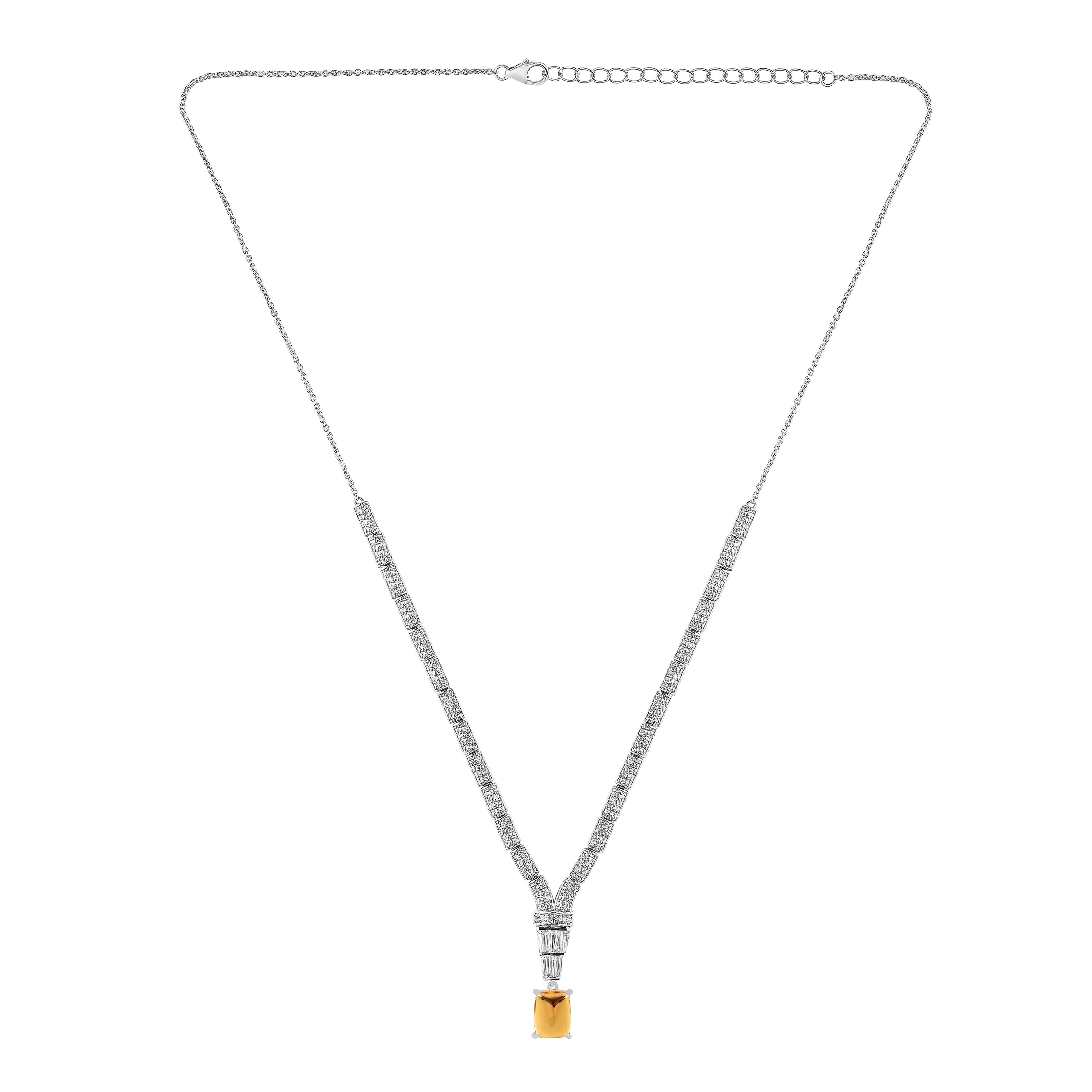 Collar Art Deco de Citrino Natural