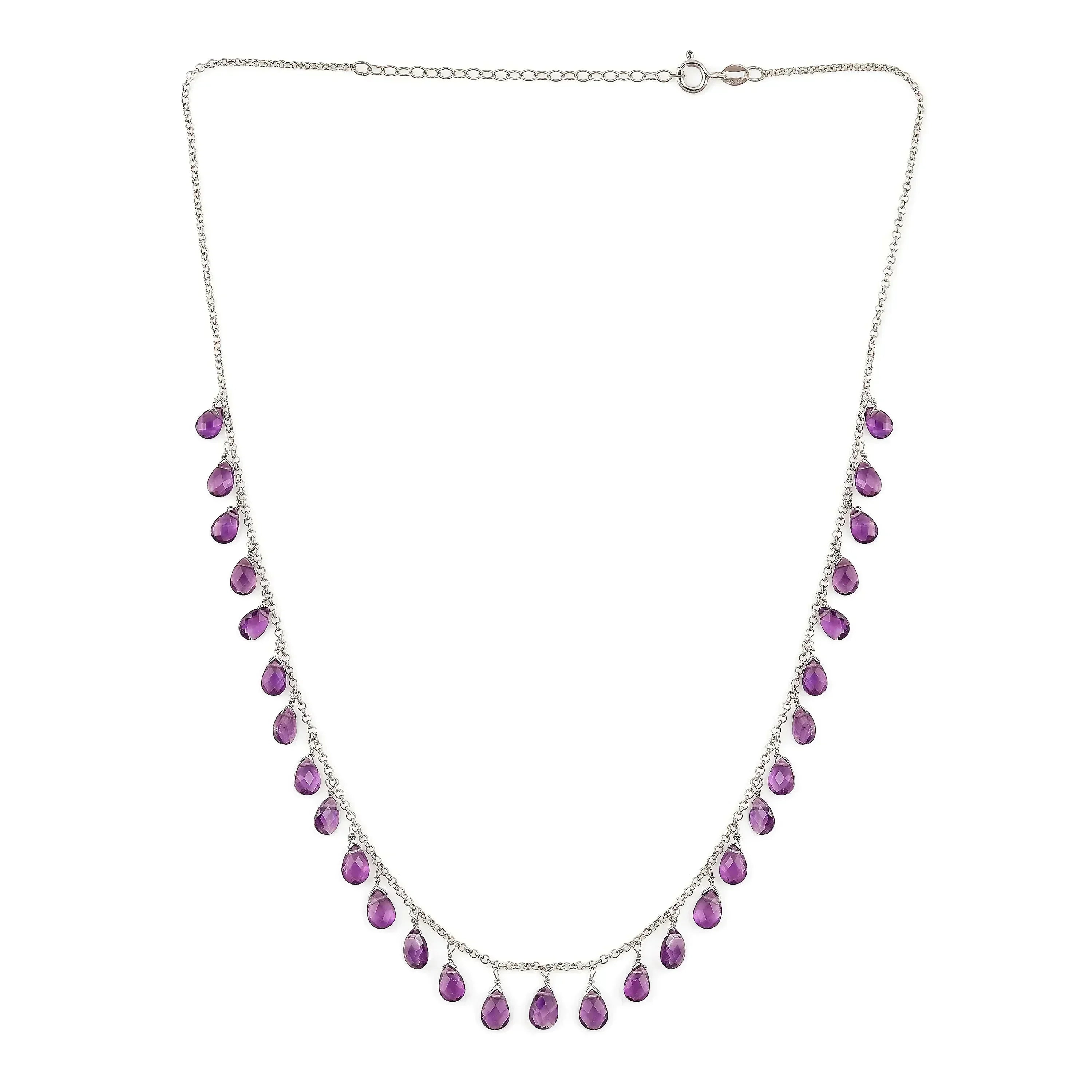 Dainty Amethyst Layer Necklace