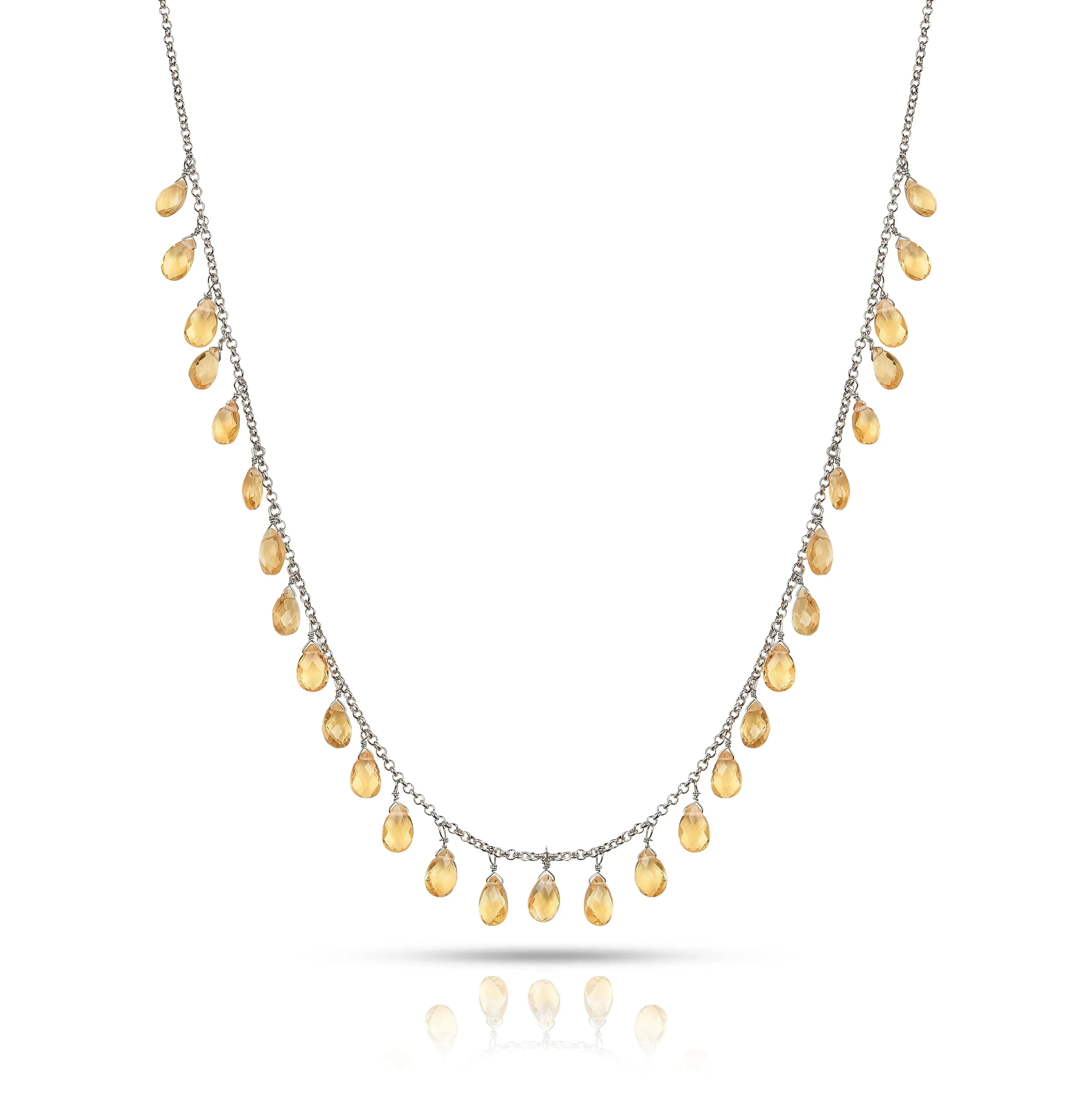 Collares de capas de citrino