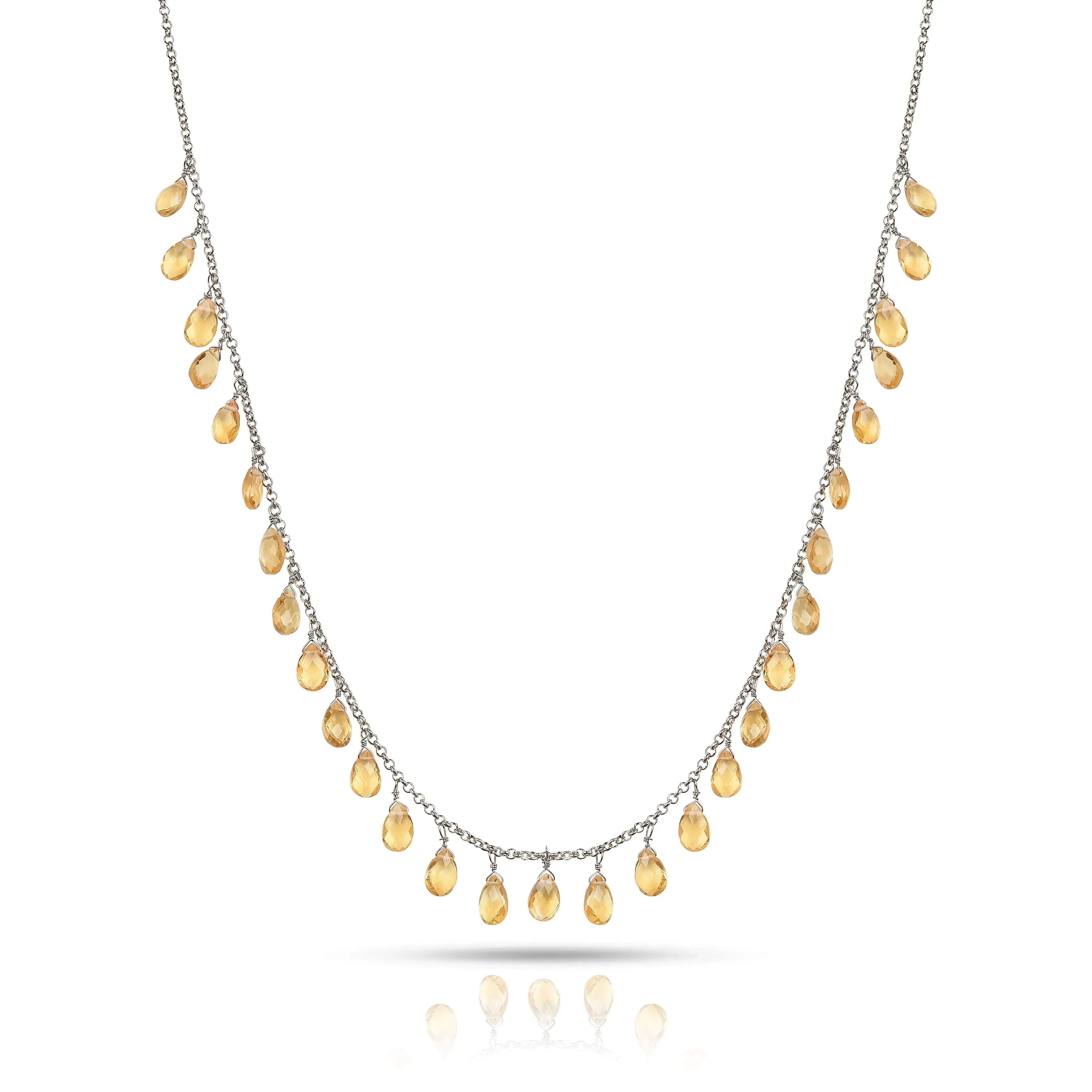 Collares de capas de citrino
