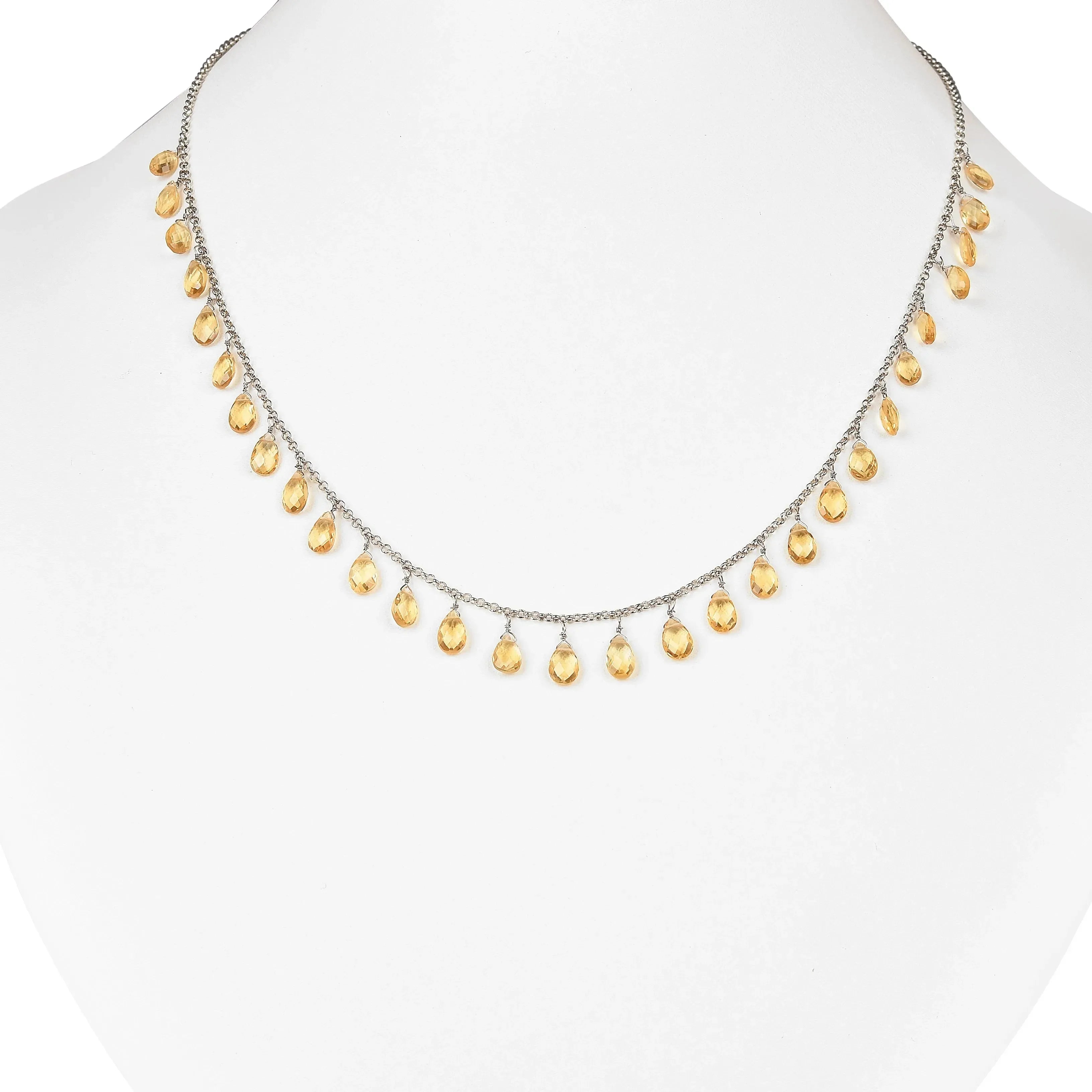 Collares de capas de citrino