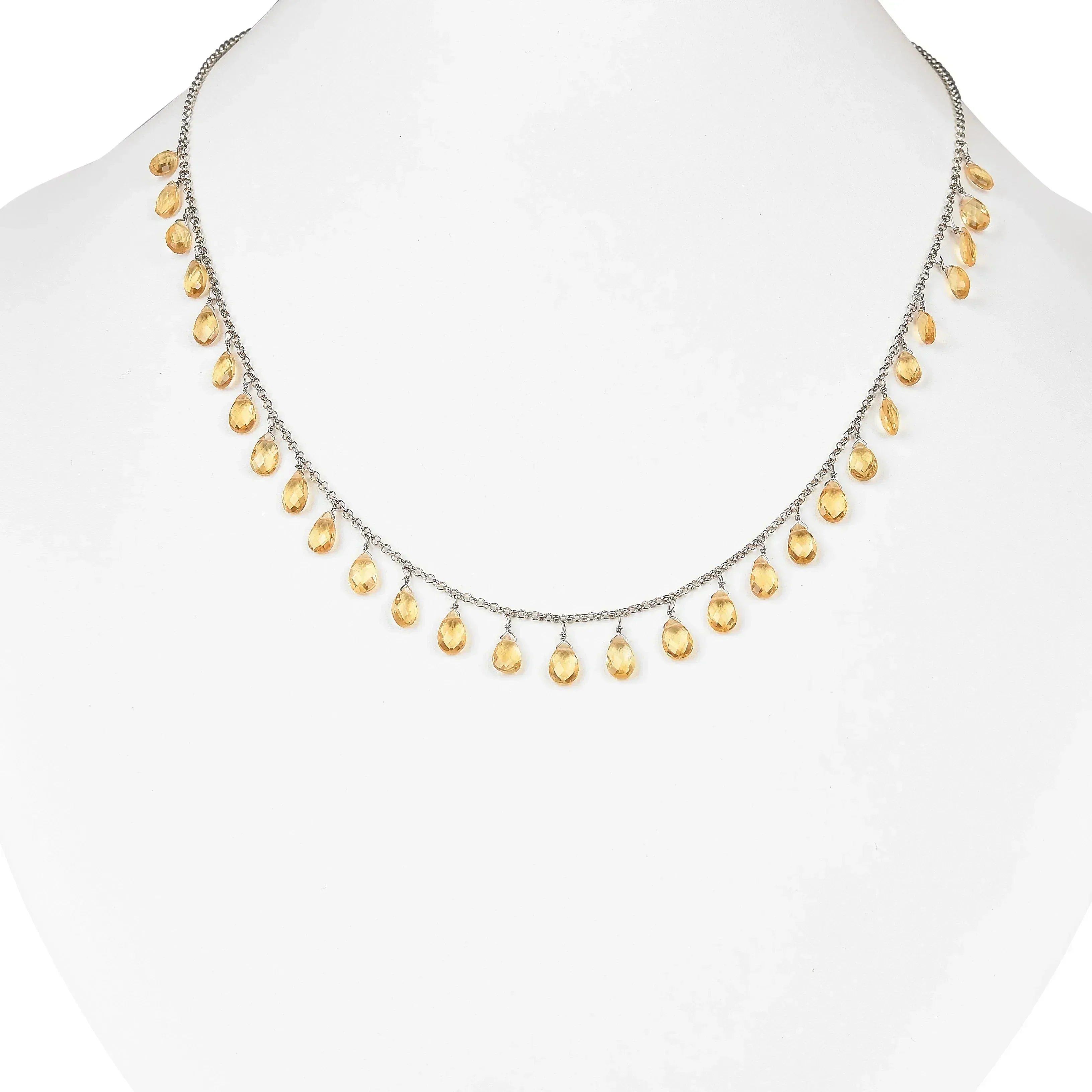 Collares de capas de citrino