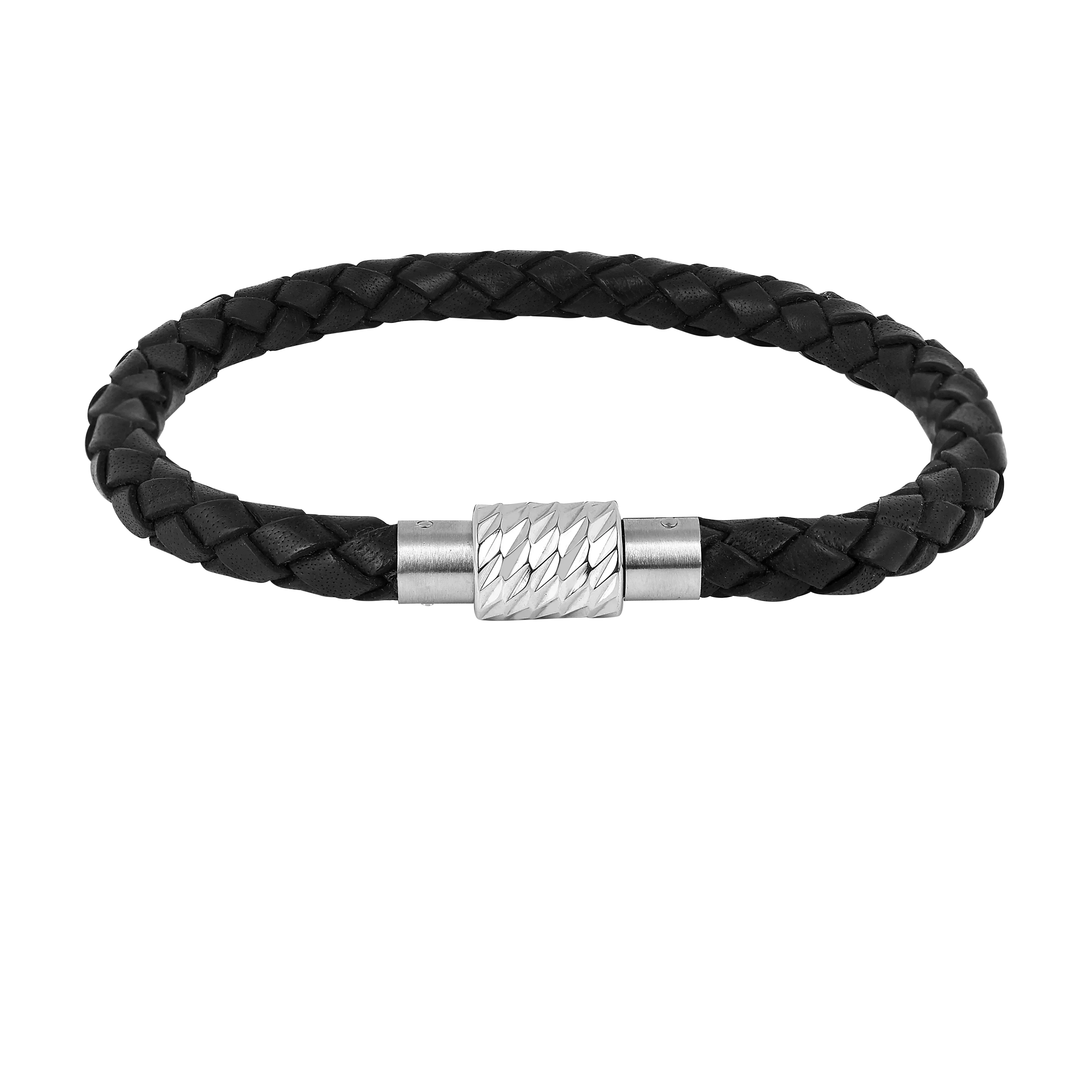 Pulsera de cuero trenzada para hombre