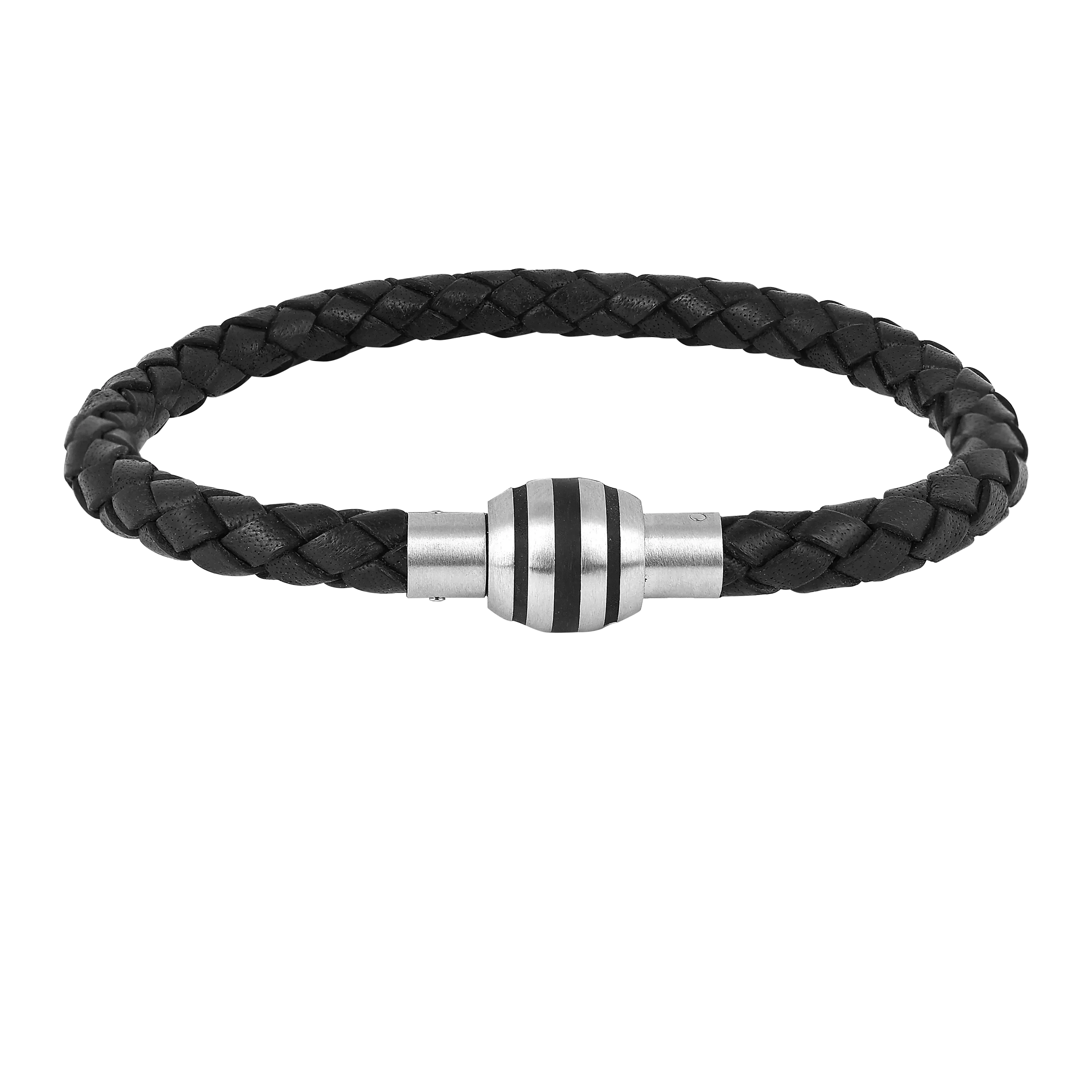 Pulsera de cuero trenzada para hombre