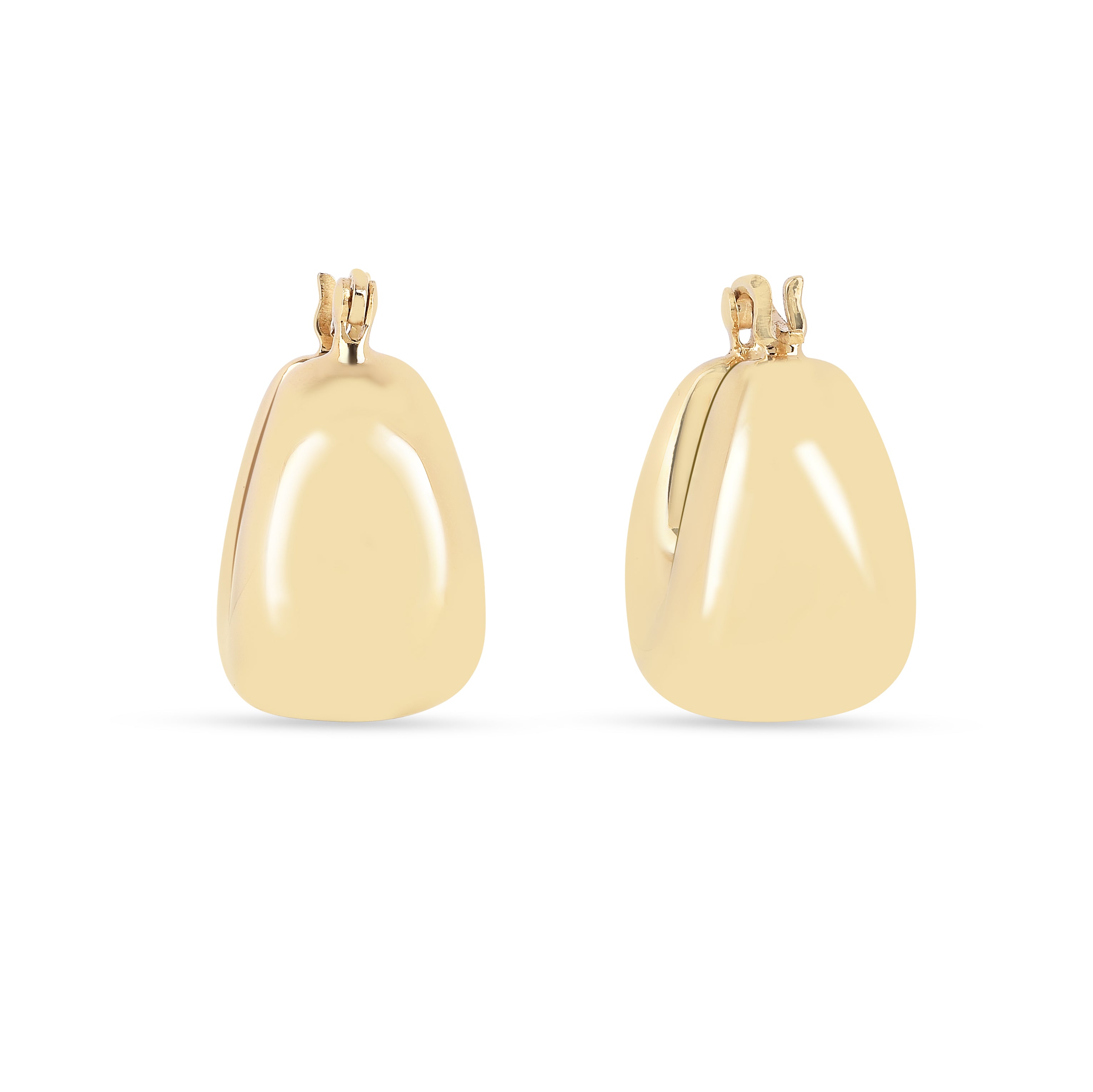 18K Gold Vermeil Huggie Hoops Earrings