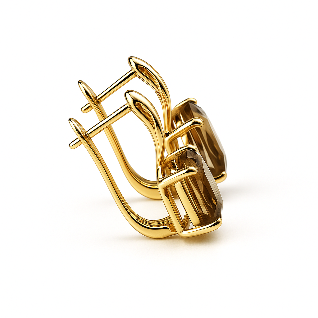 Natural Black Onyx Sterling Silver Earrings