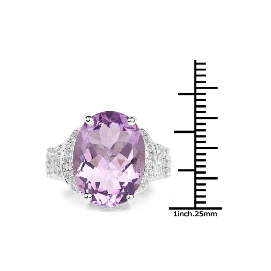 Genuine Lavender Amethyst Engagement Ring