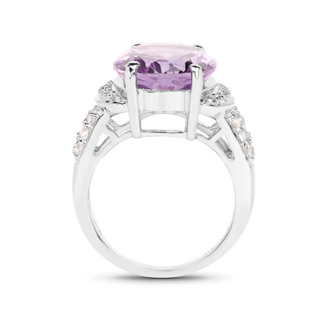 Genuine Lavender Amethyst Engagement Ring
