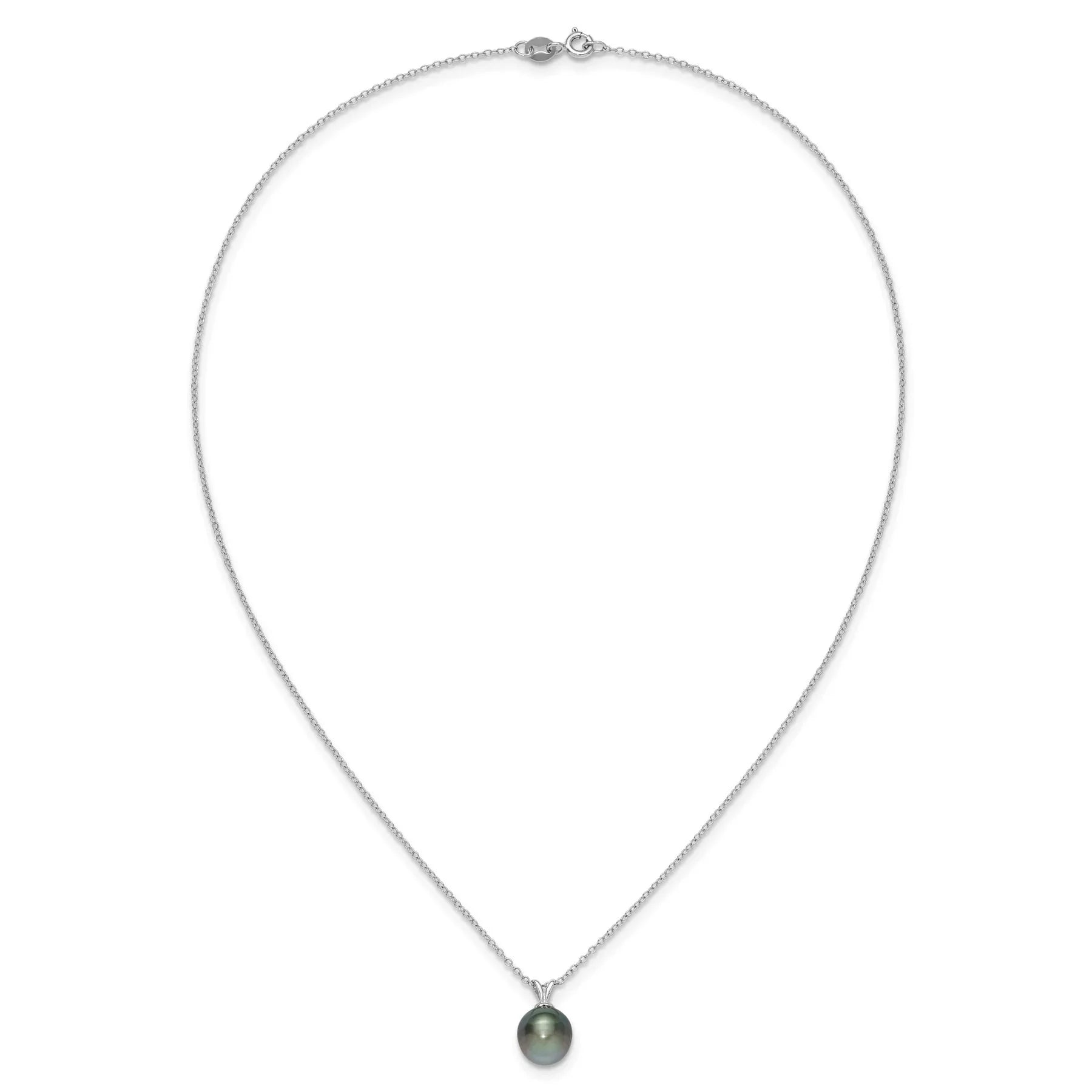 Black Teardrop Tahitian Pearl Necklace