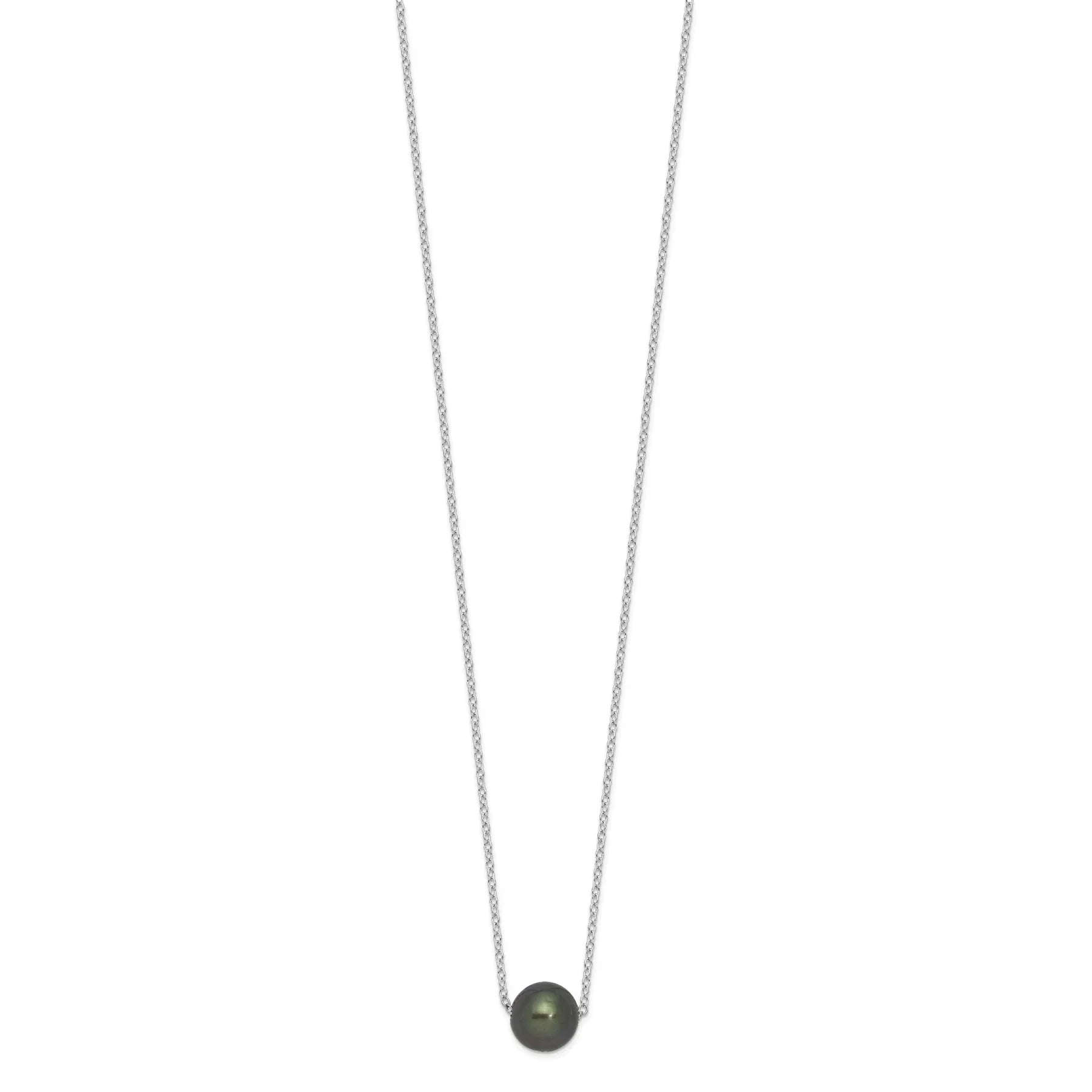 Black Cultured Tahitian Pearl Necklace