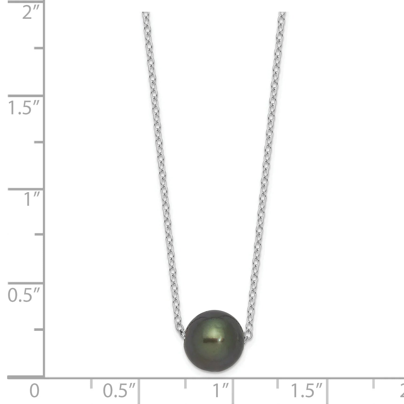 Black Cultured Tahitian Pearl Necklace
