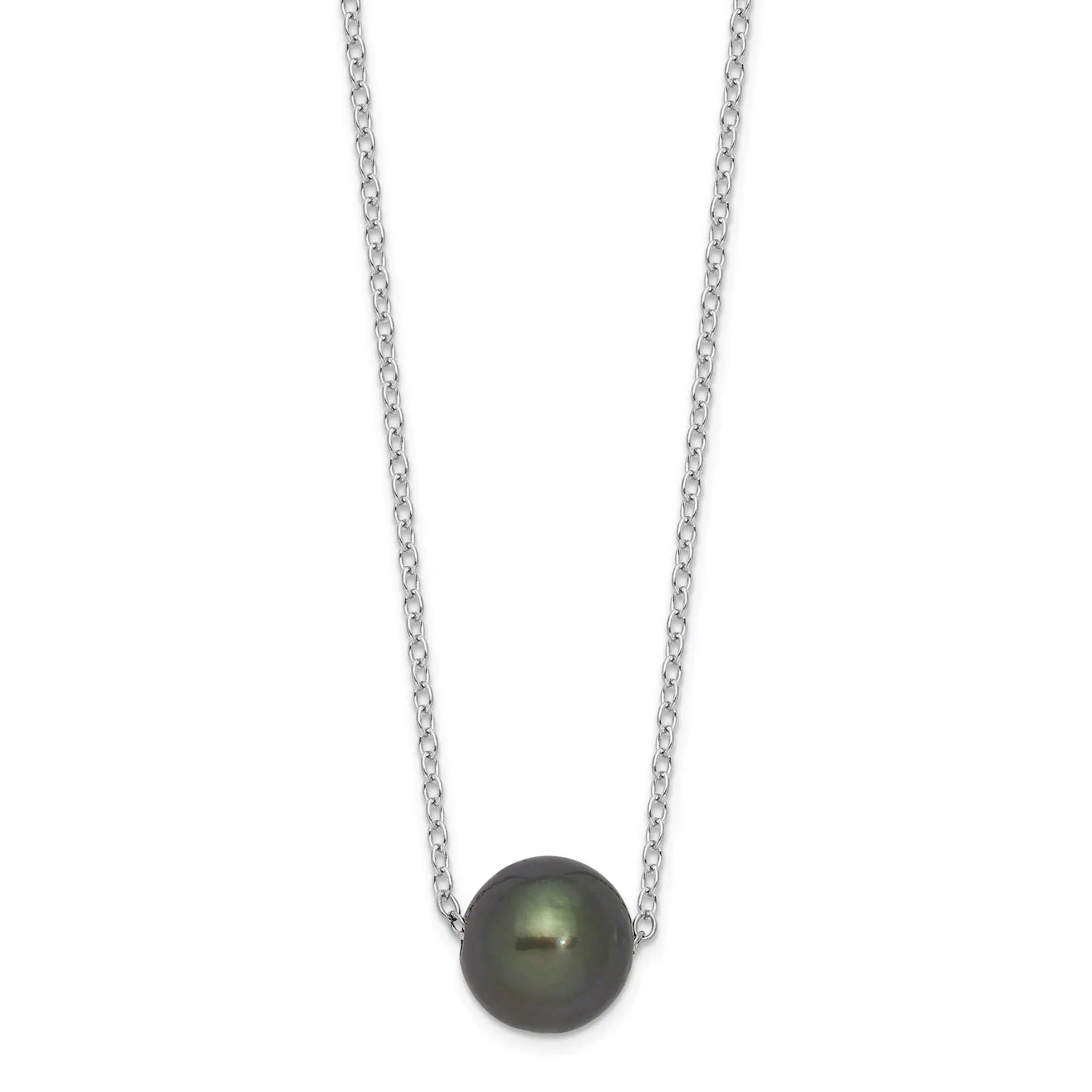 Black Cultured Tahitian Pearl Necklace
