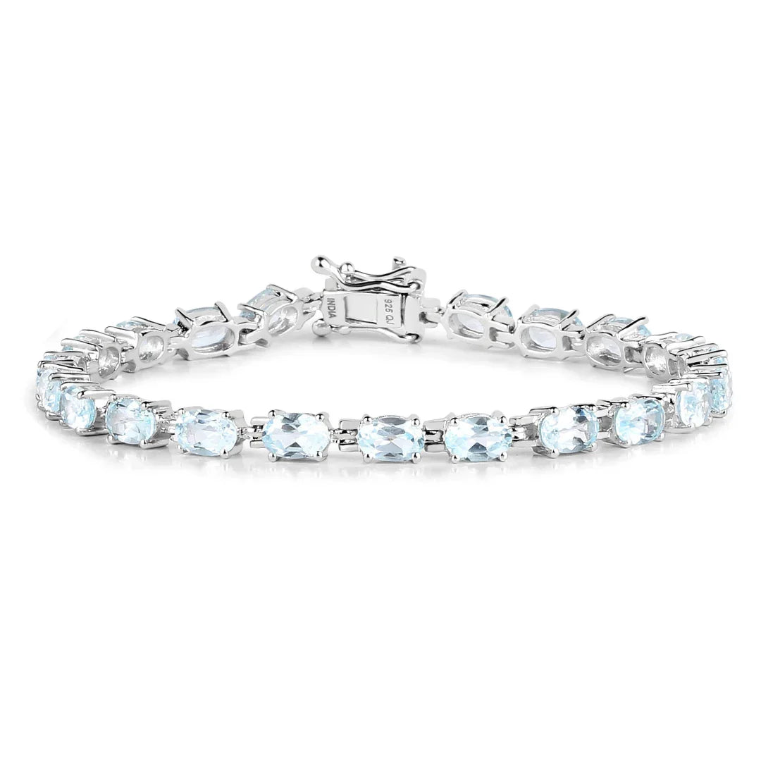Natural Blue Topaz Bracelet