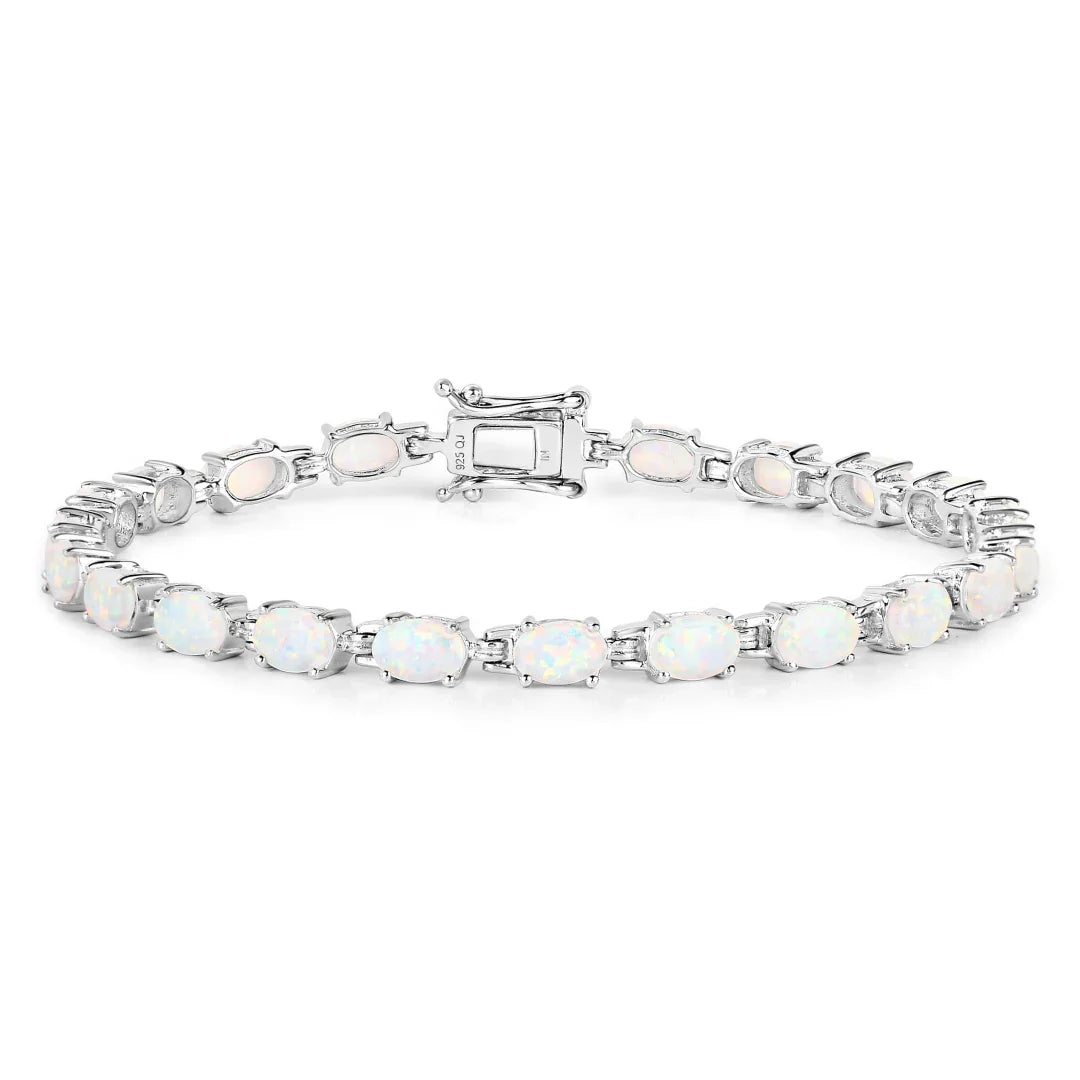 Genuine Opal Tennis Bracelet