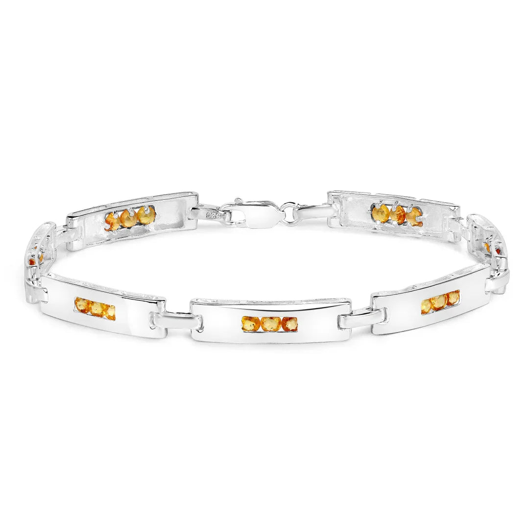 Genuine Yellow Sapphire Tennis Bracelet