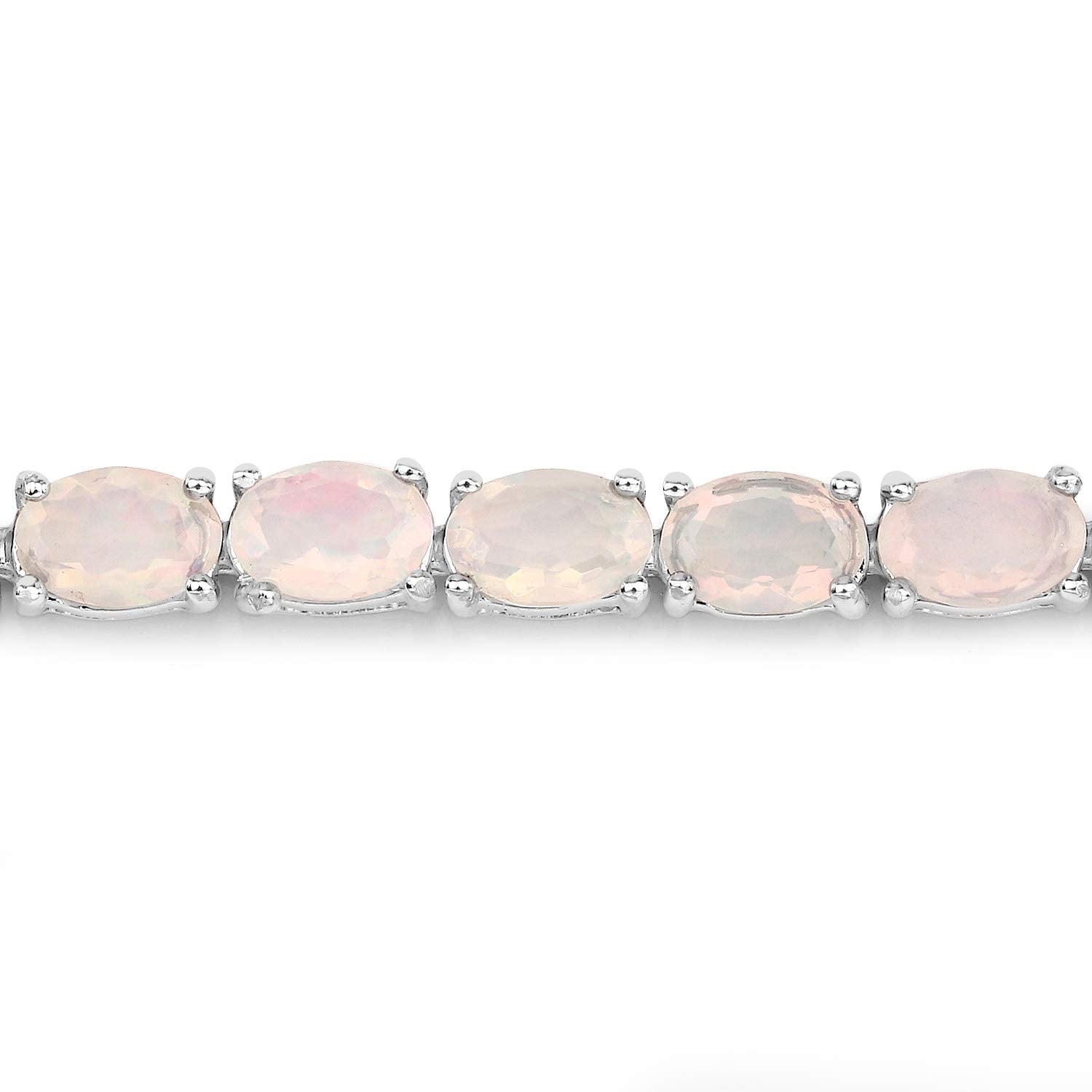 Ethiopian Opal Tennis Bracelet Silver Fine Color Jewels