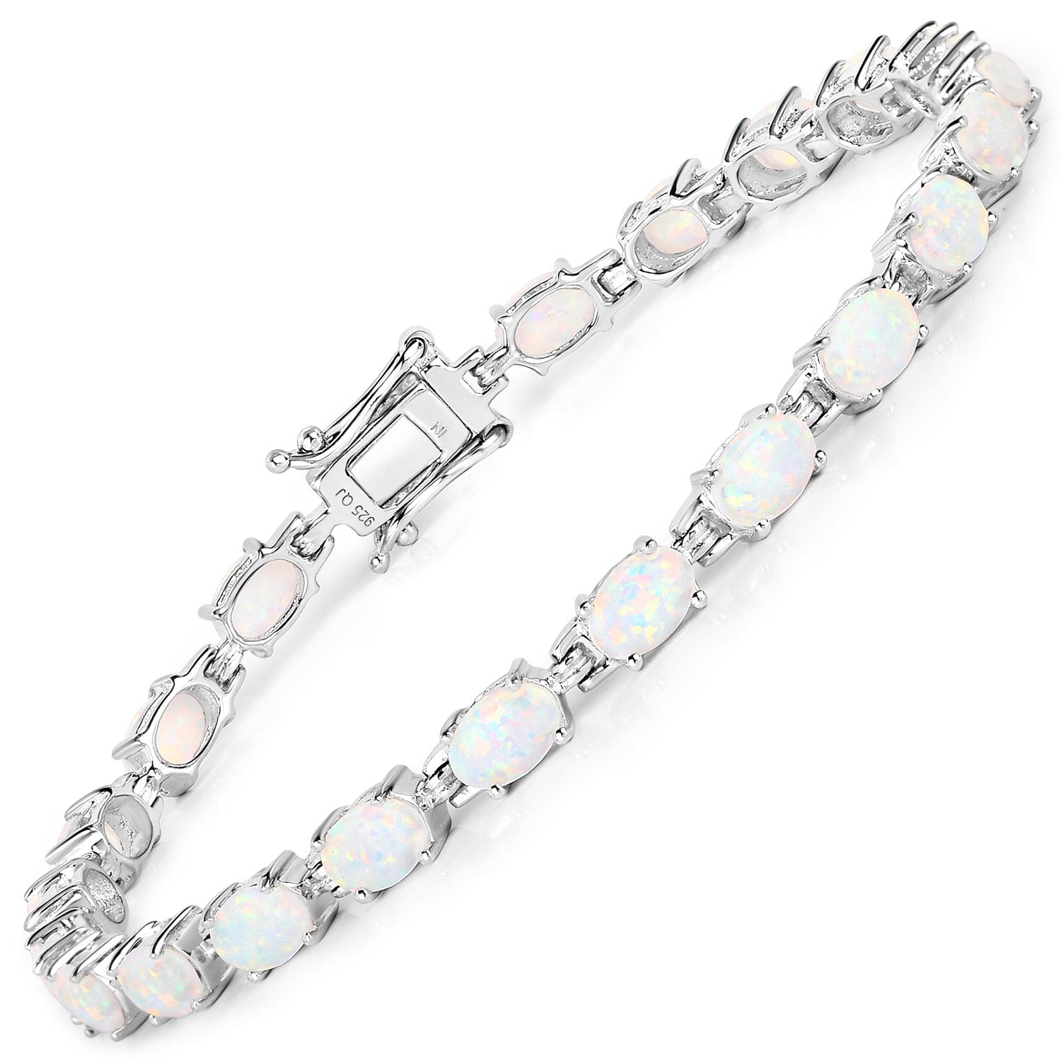 Genuine Opal Tennis Bracelet