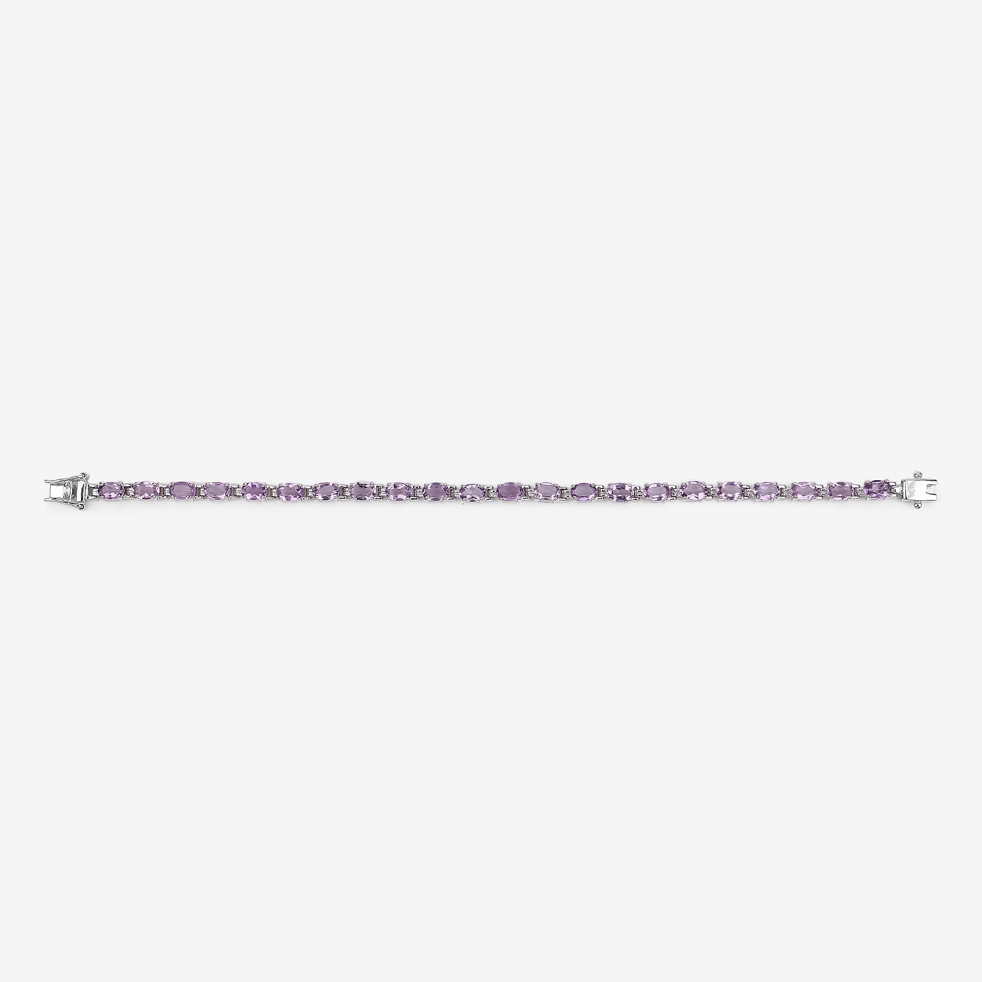 Genuine Pink Amethyst Tennis Bracelet