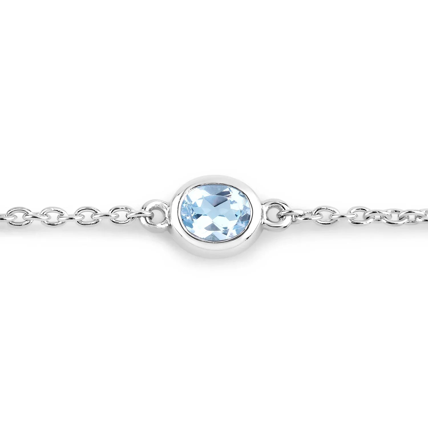 Genuine Blue Topaz By The Yard Bracelet