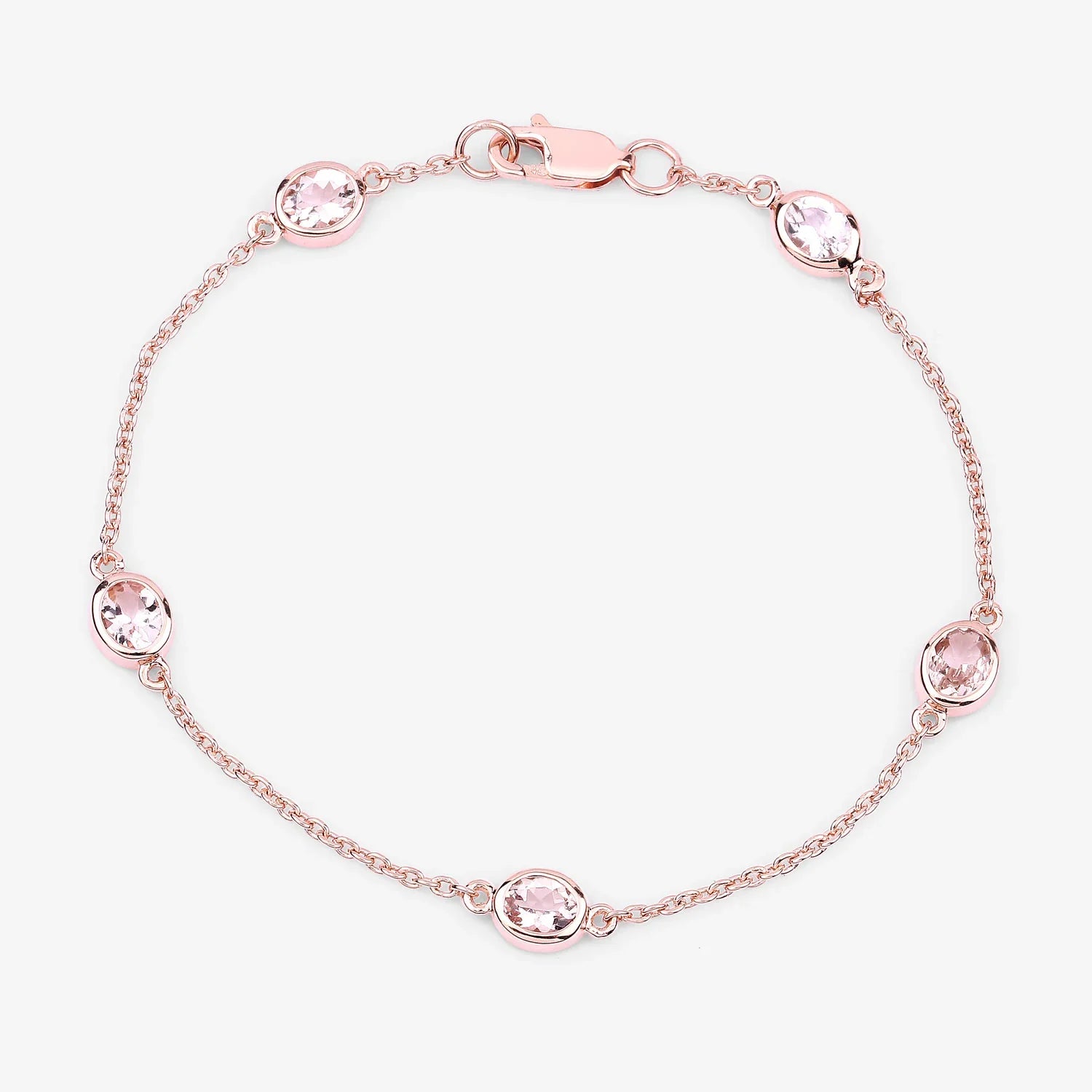 Genuine Morganite By The Yard Bracelet
