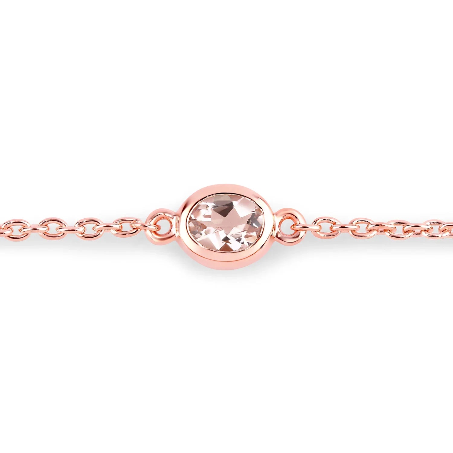 Genuine Morganite By The Yard Bracelet