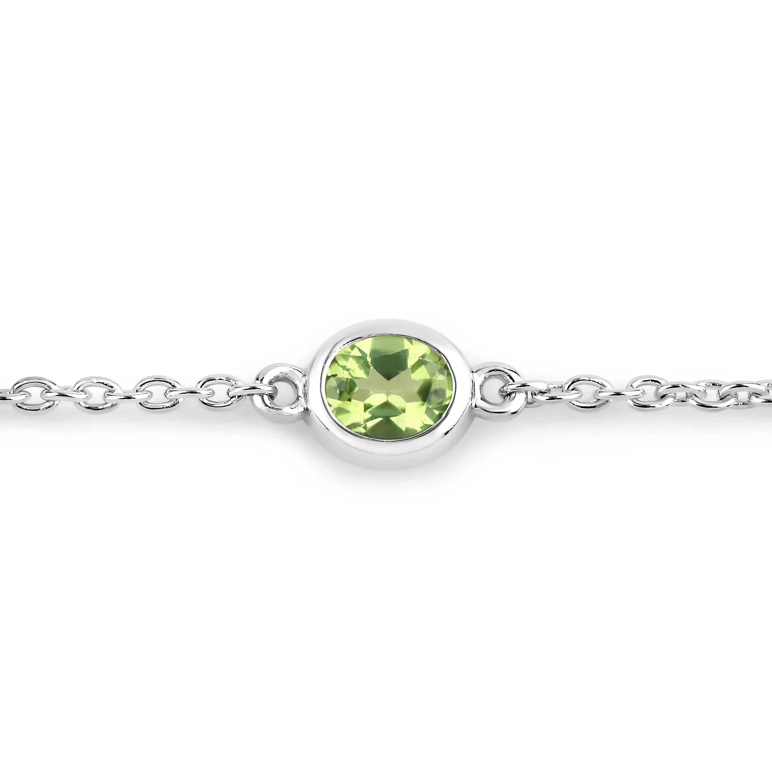 Genuine Green Peridot By The Yard Bracelet