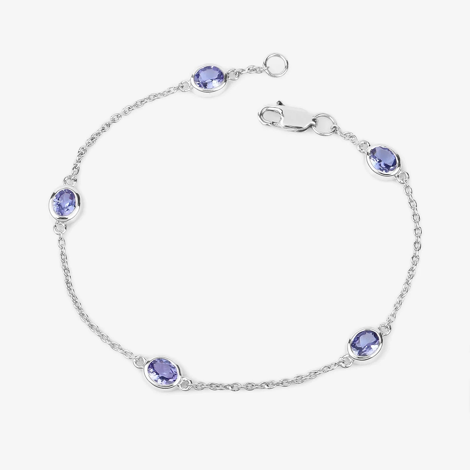 Genuine Purple Tanzanite By The Yard Bracelet