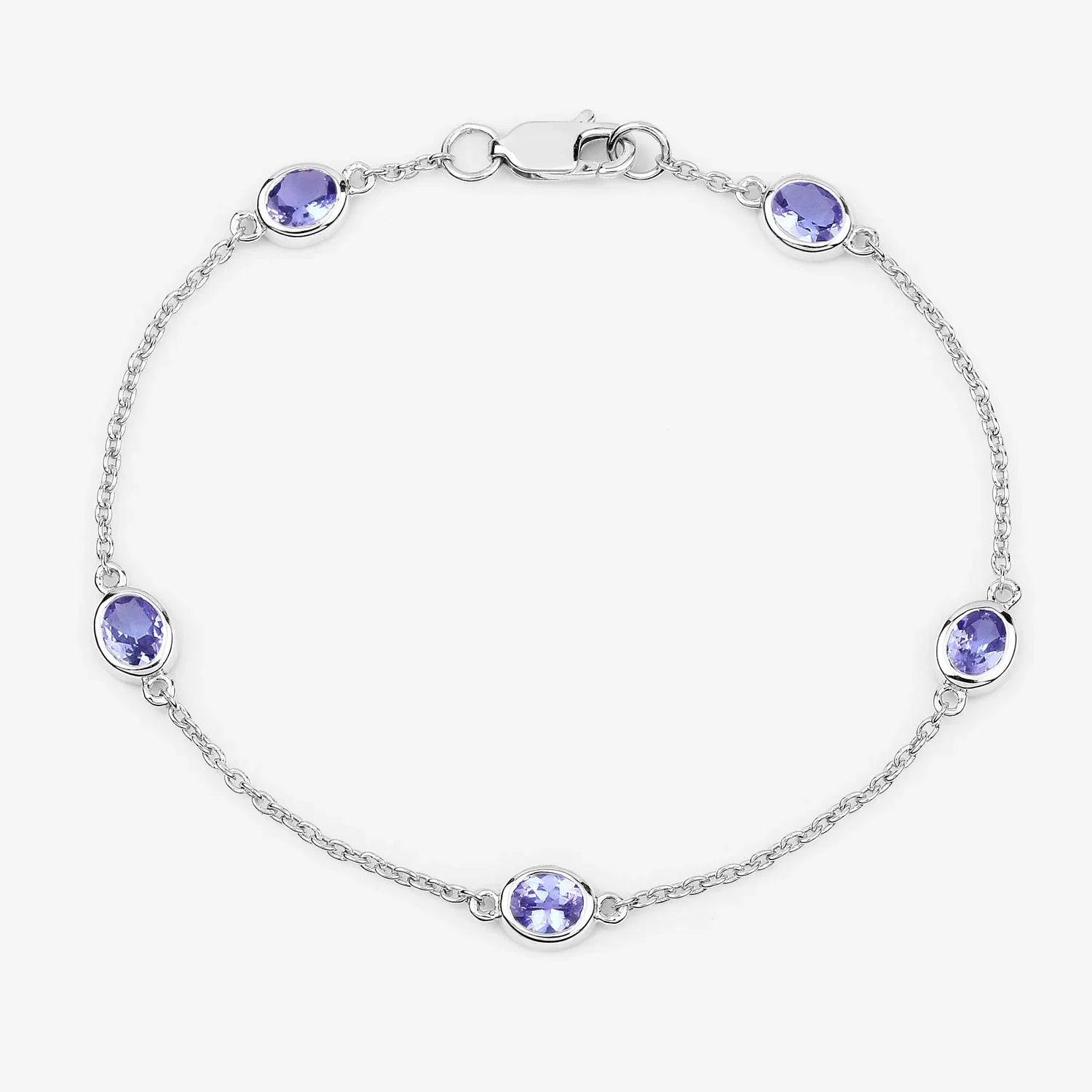 Genuine Purple Tanzanite By The Yard Bracelet