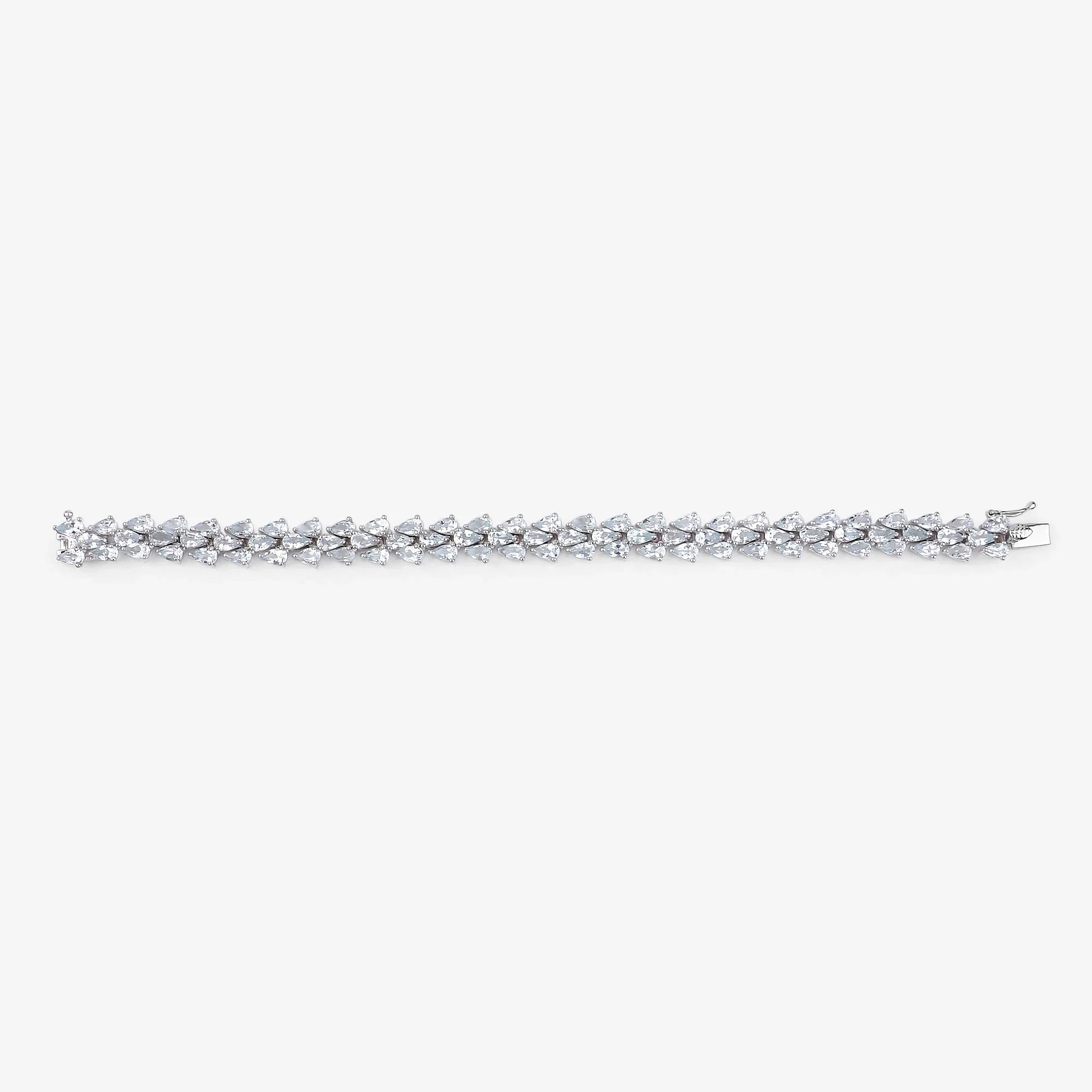 Genuine Aquamarine Tennis Bracelet